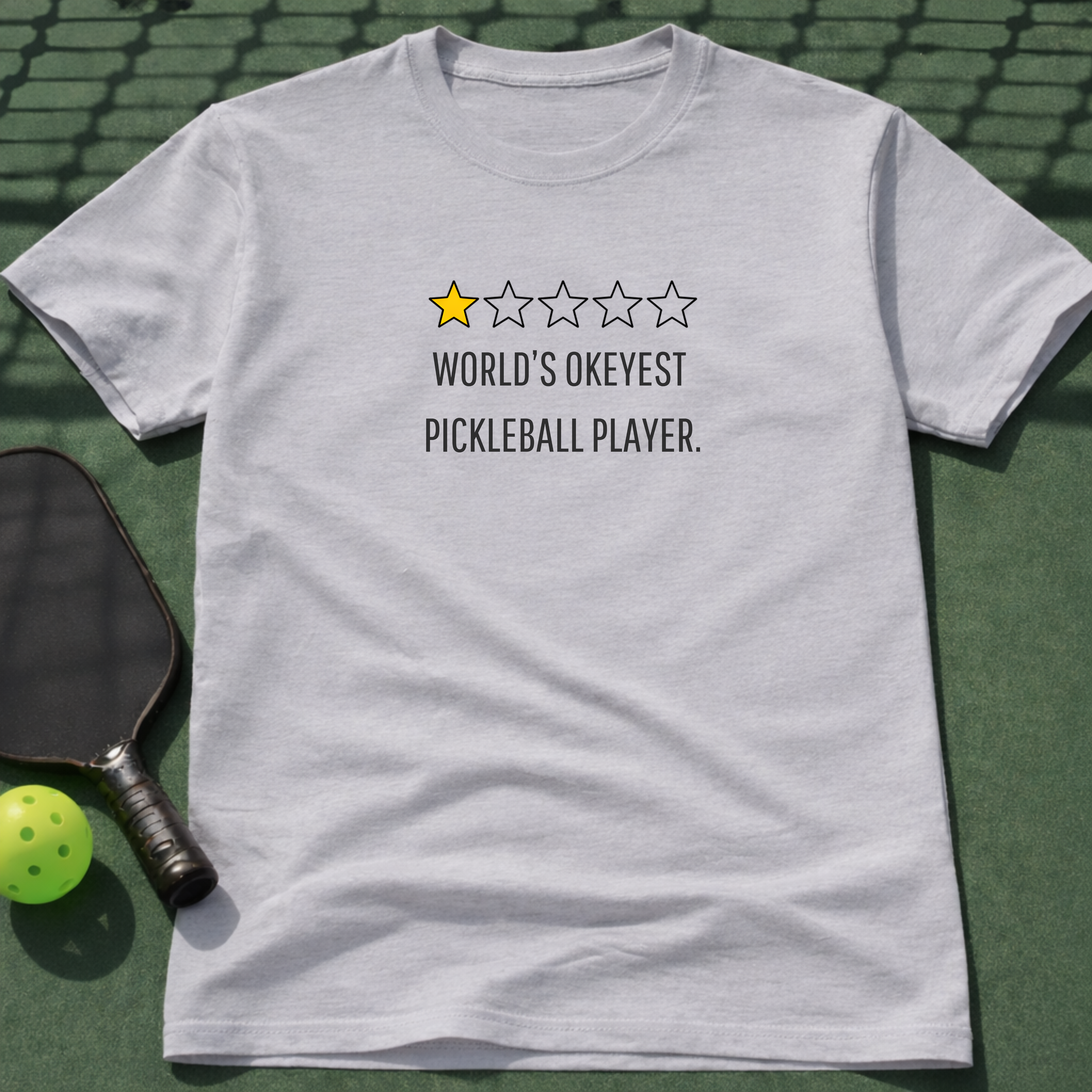Worlds Okeyest Pickleball Player. T-Shirt