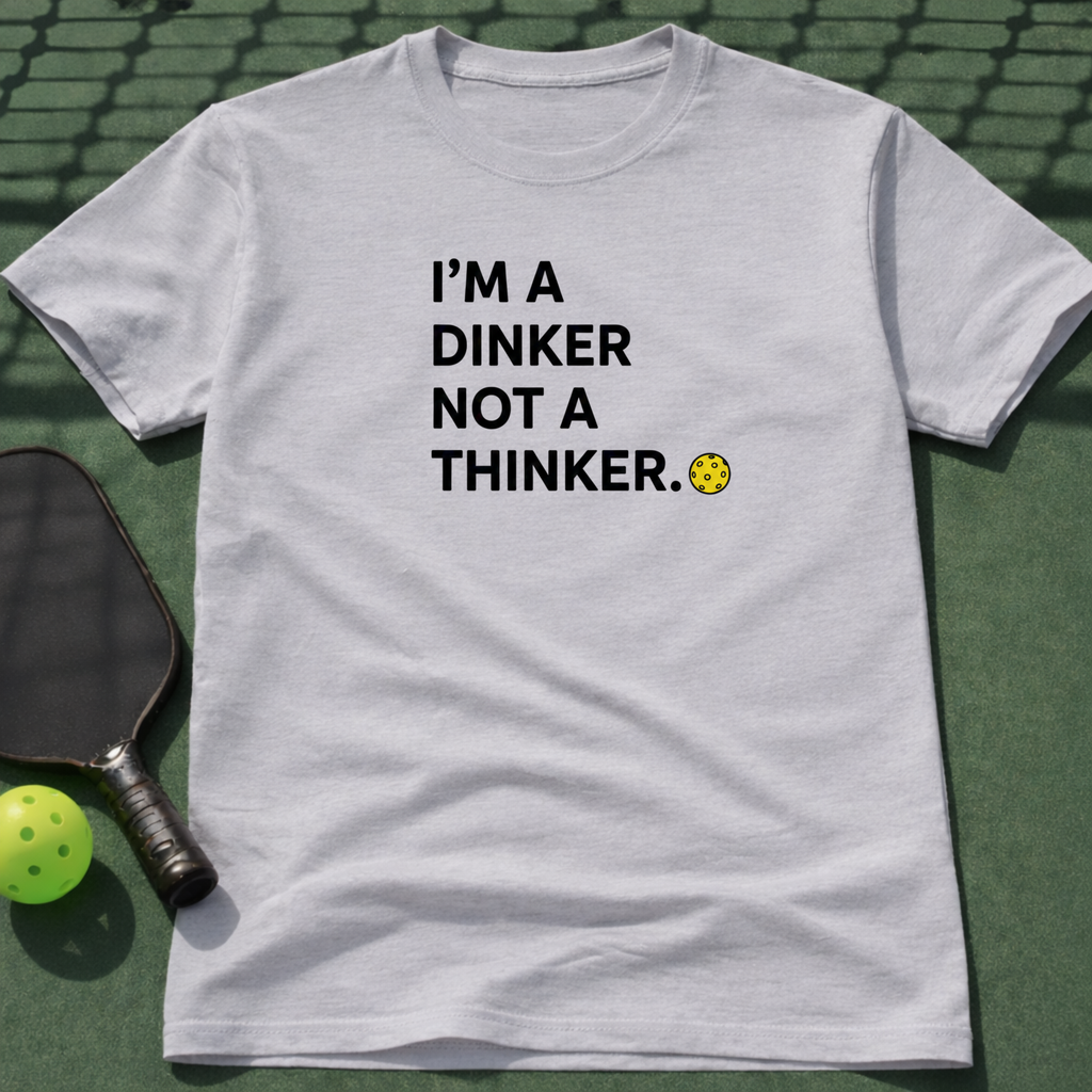 I'm A Dinker Not A Thinker. T-Shirt