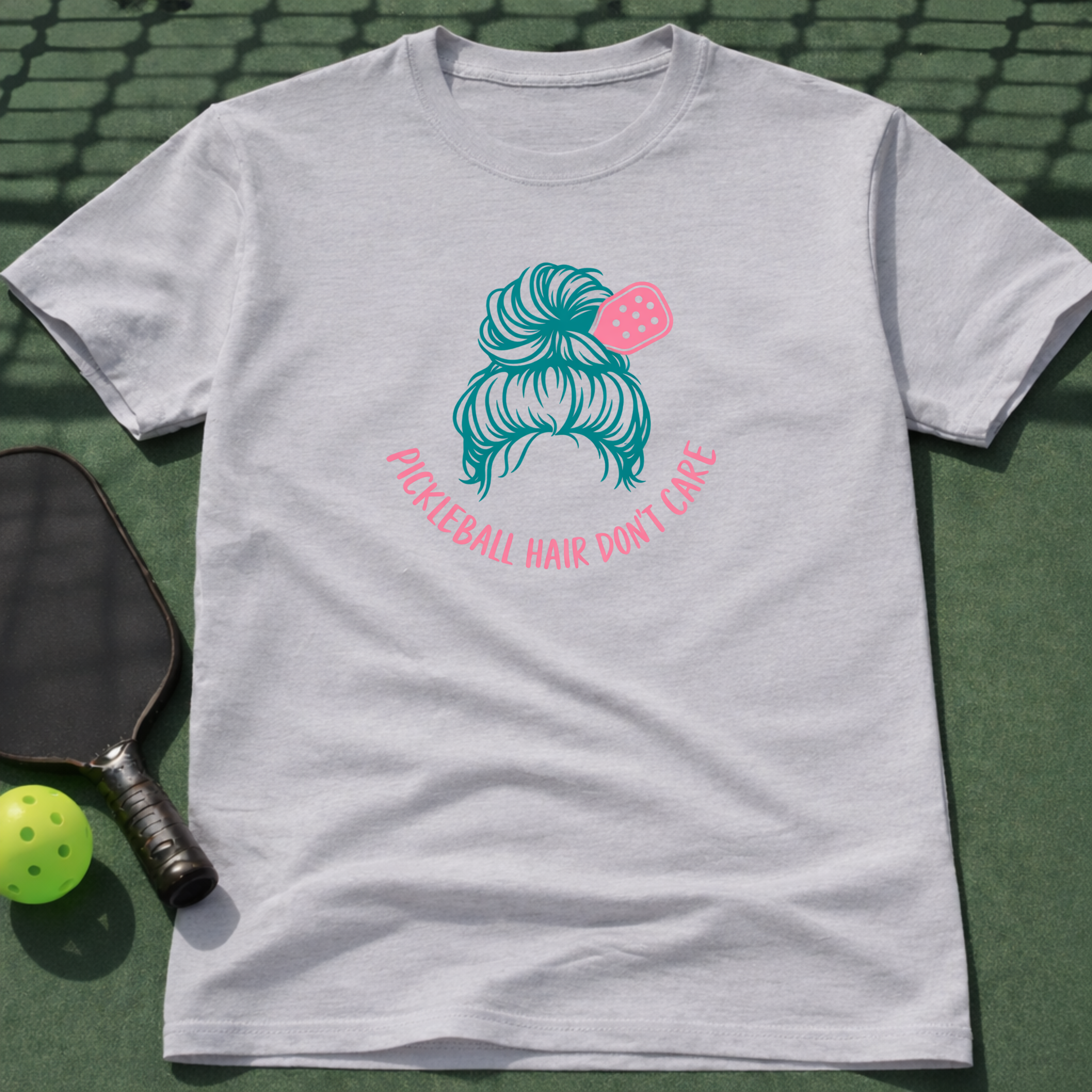 Pickleball Hair Don't Care T-Shirt
