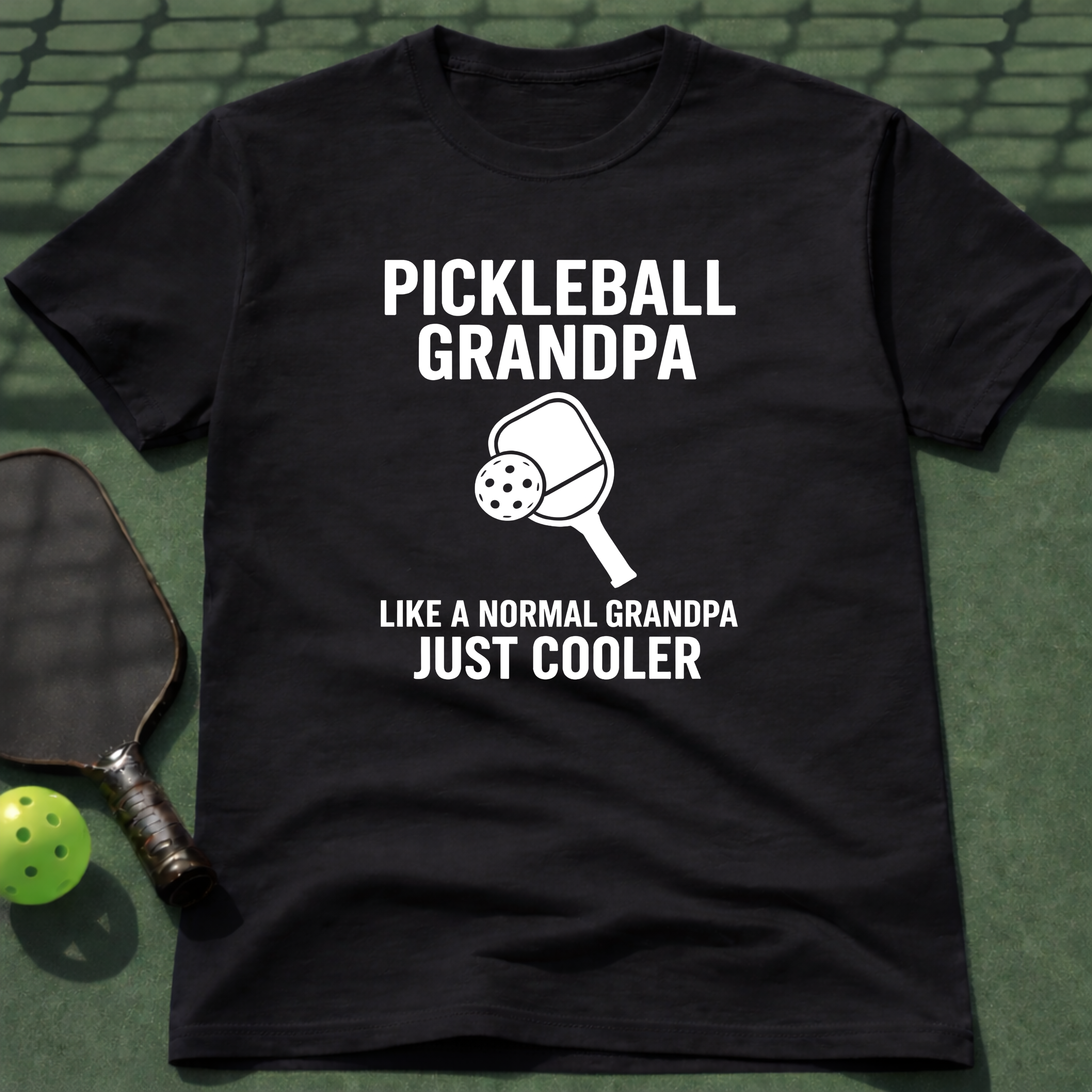 Pickleball Grandpa Just Like A Normal Grandpa But Cooler T-Shirt