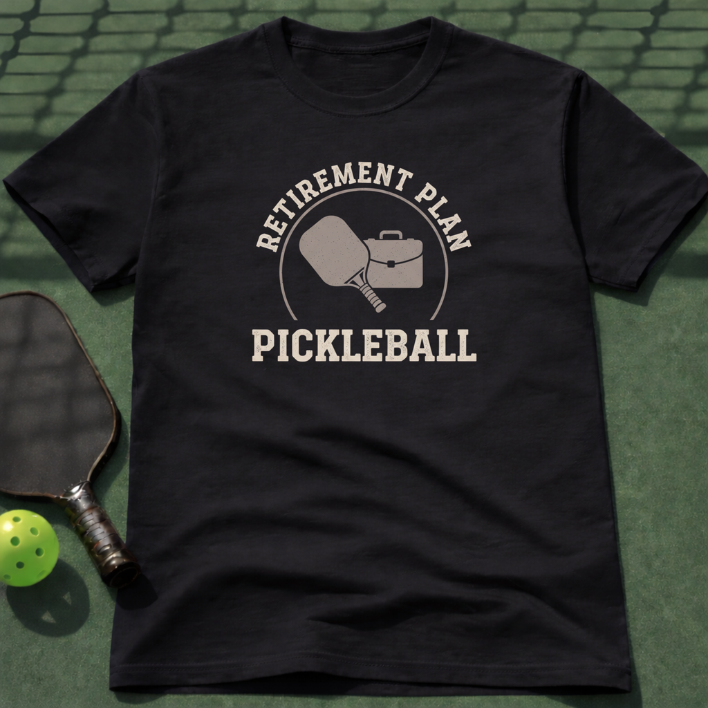 Retirement Plan Pickleball T-Shirt