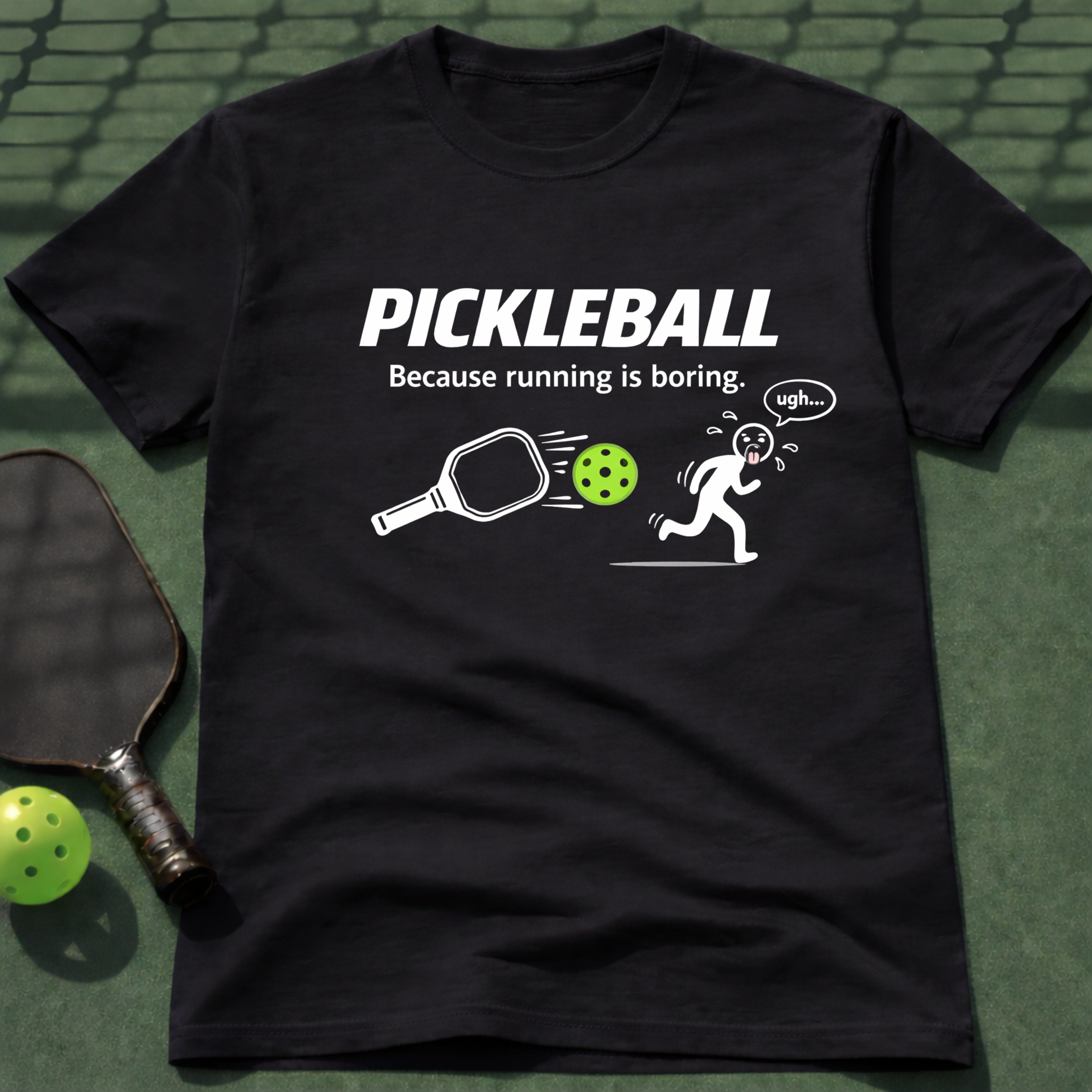 Pickleball Because Running Is Boring. T-Shirt