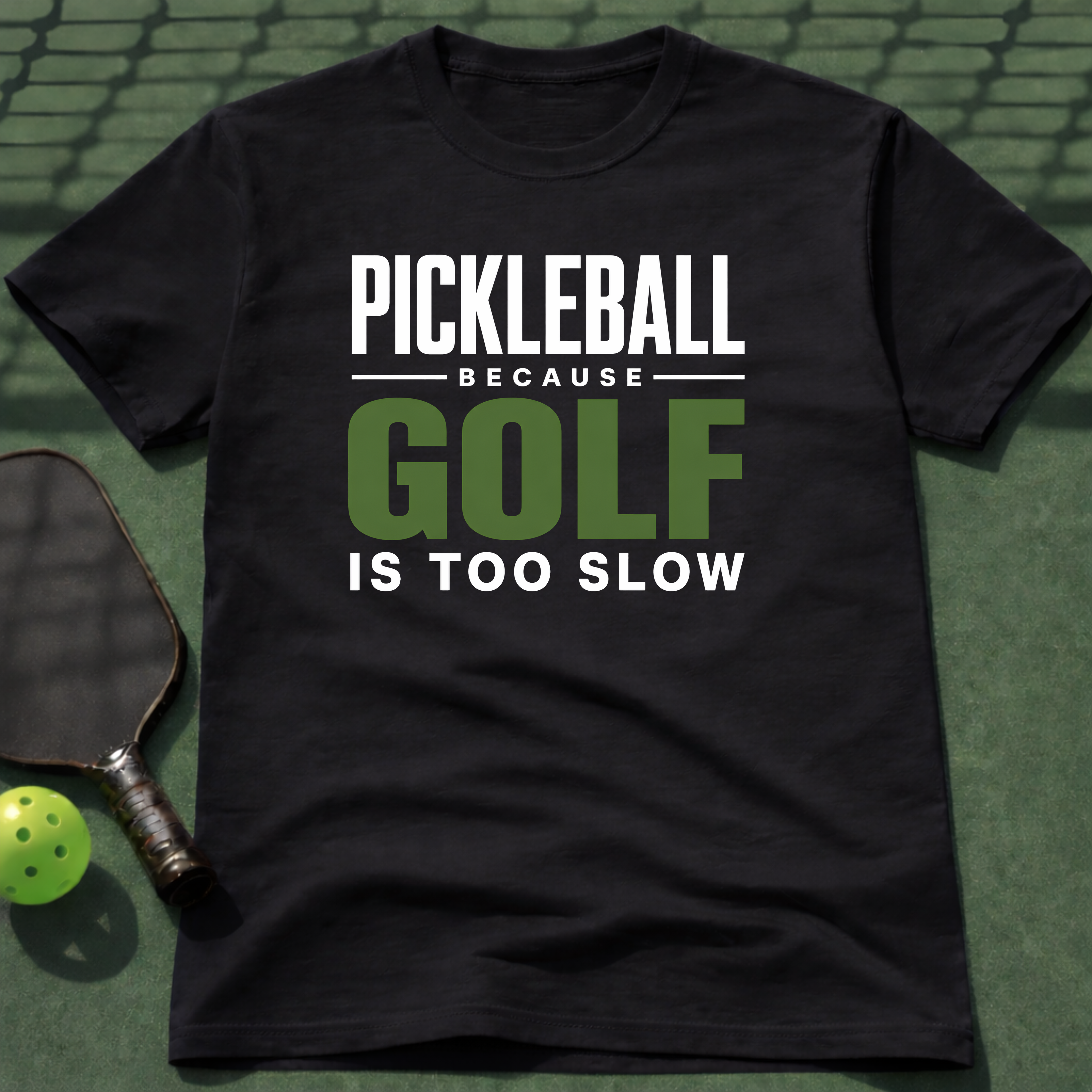 Pickleball Because Golf Is Too Slow T-Shirt