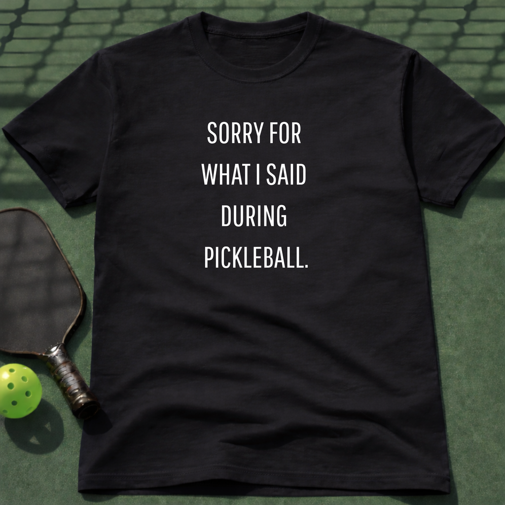 Sorry For What I Said During Pickleball. T-Shirt