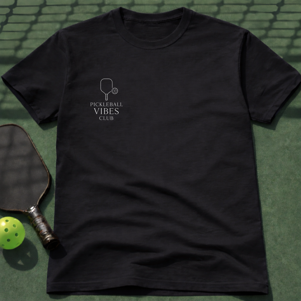 Pickleball Vibes Club 1 T-Shirt (Chest Print)
