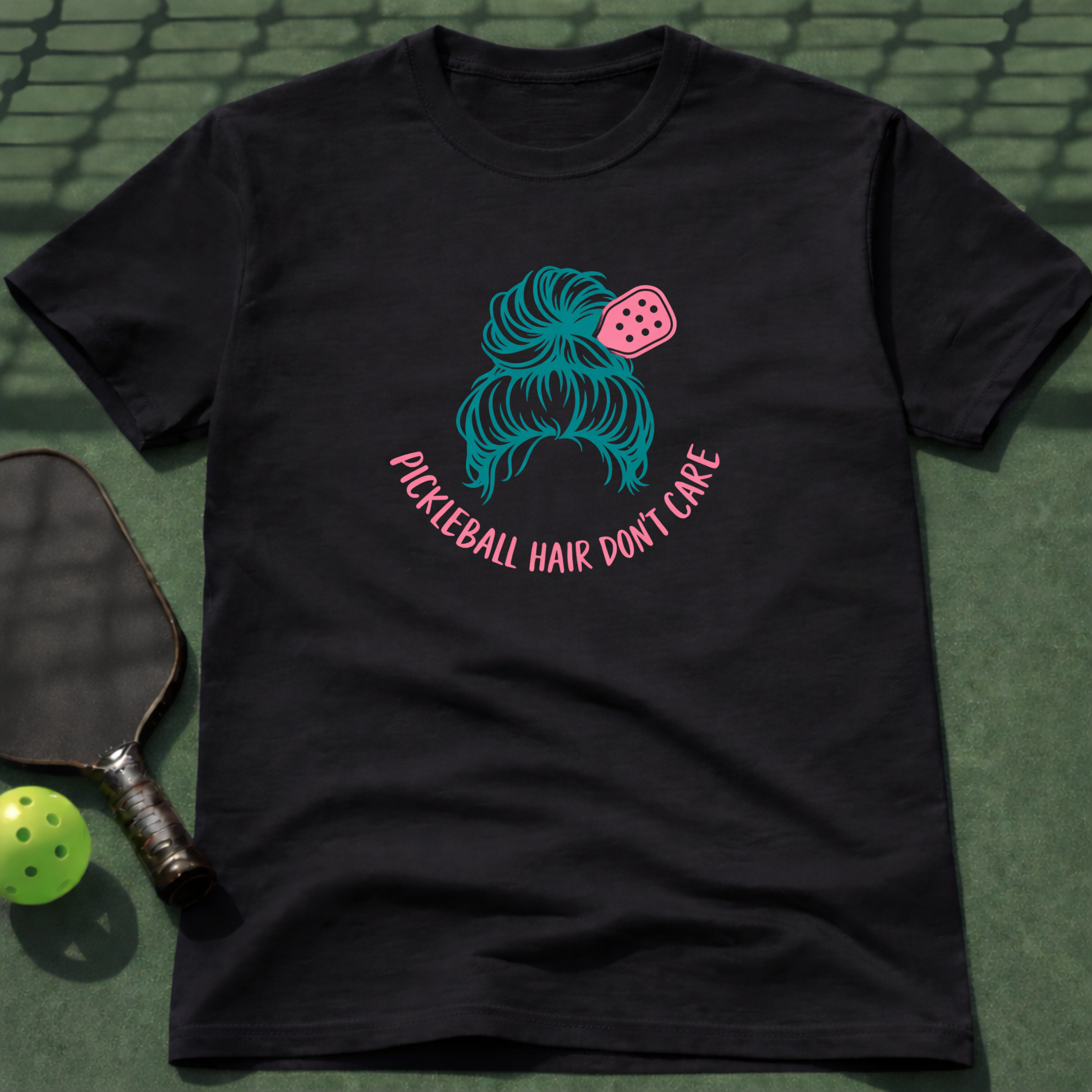 Pickleball Hair Don't Care T-Shirt