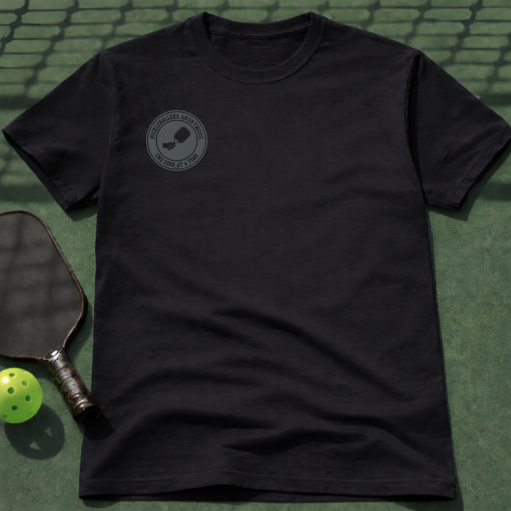 Pickleballers Anonymous T-shirt (Chest Print)
