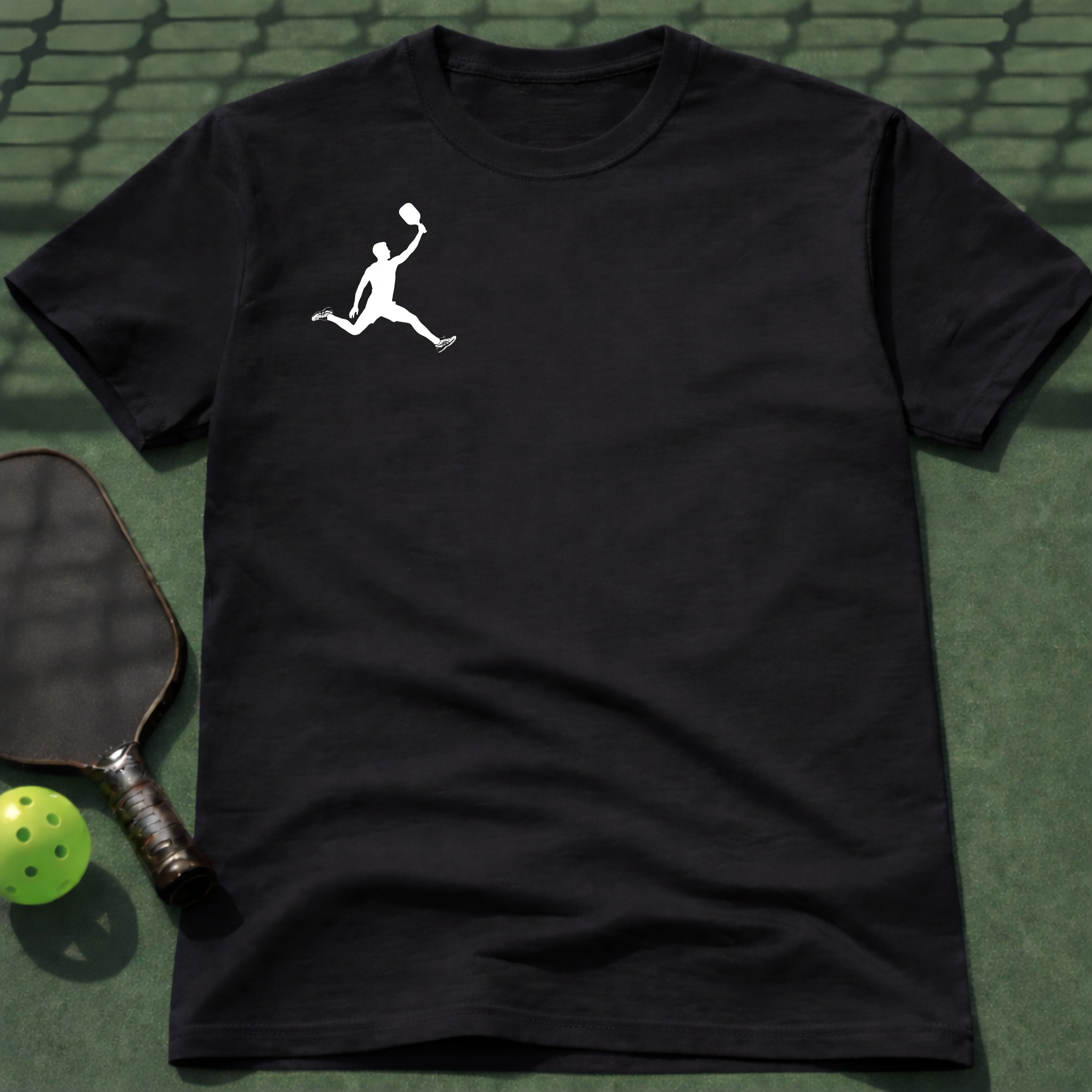 Pickleball Flight Man T-Shirt (Chest Print)