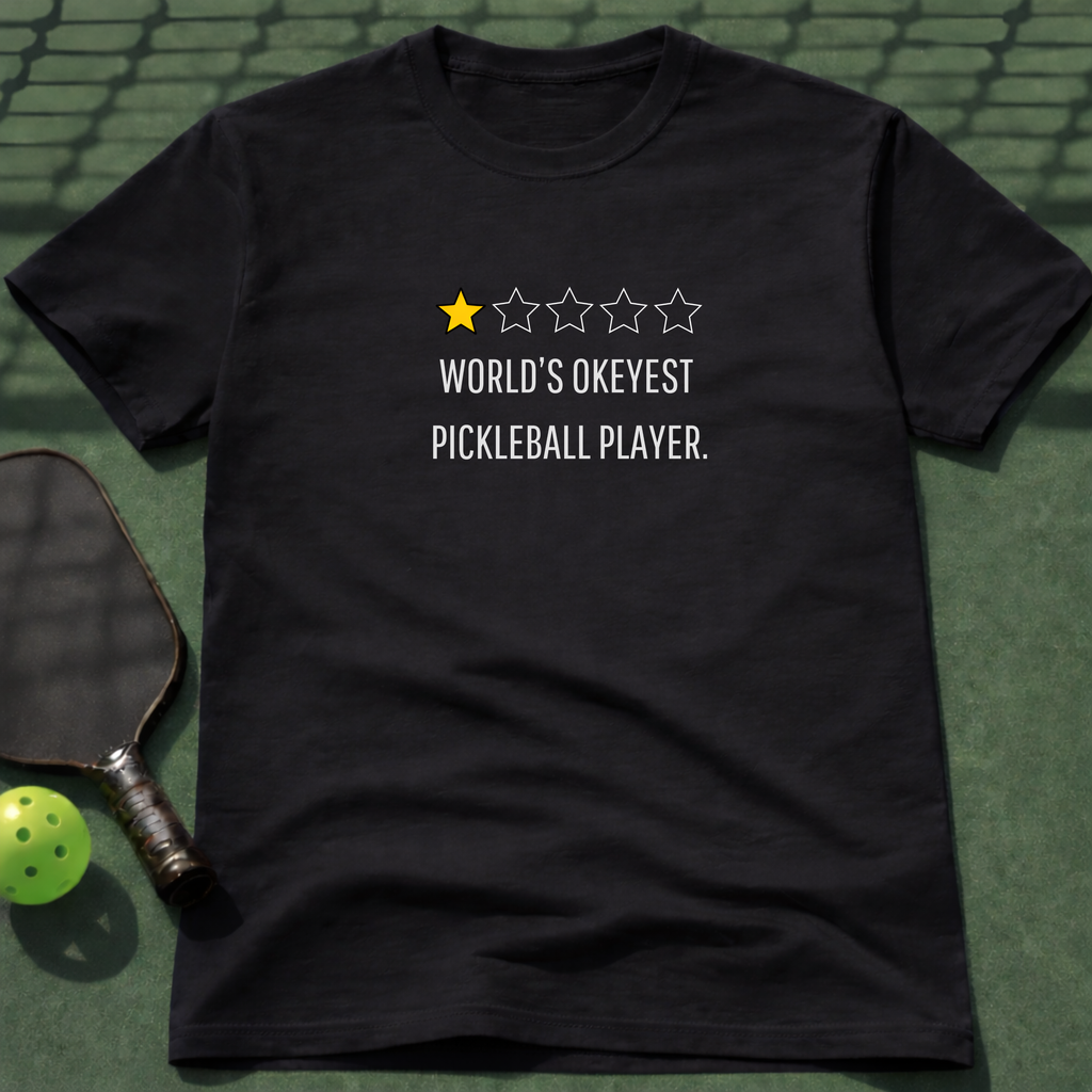 Worlds Okeyest Pickleball Player. T-Shirt