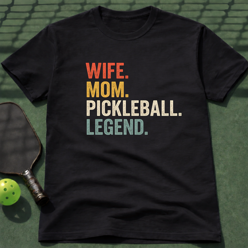 Wife. Mom. Pickleball. Legend. T-Shirt