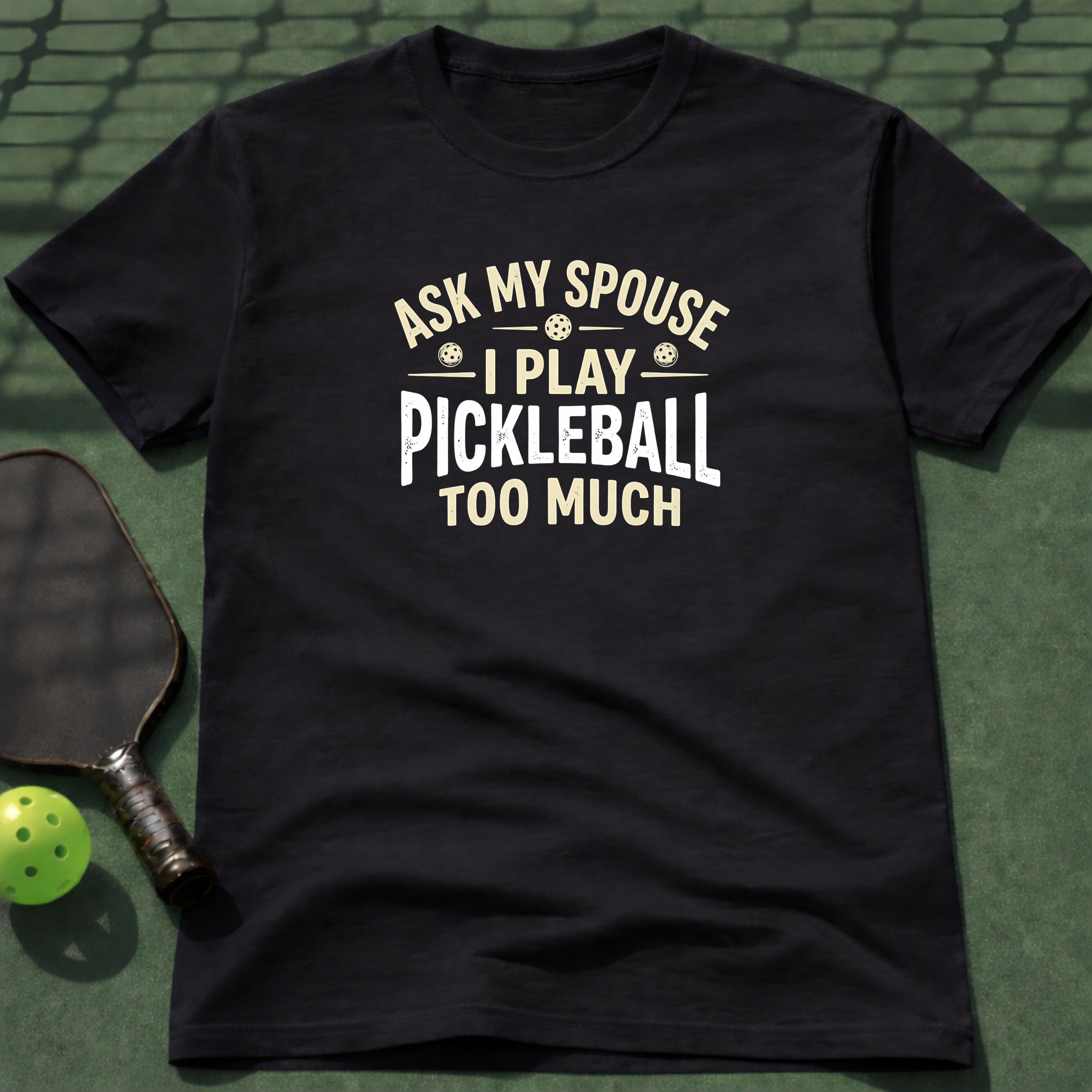 I Play Pickleball Too Much T-Shirt
