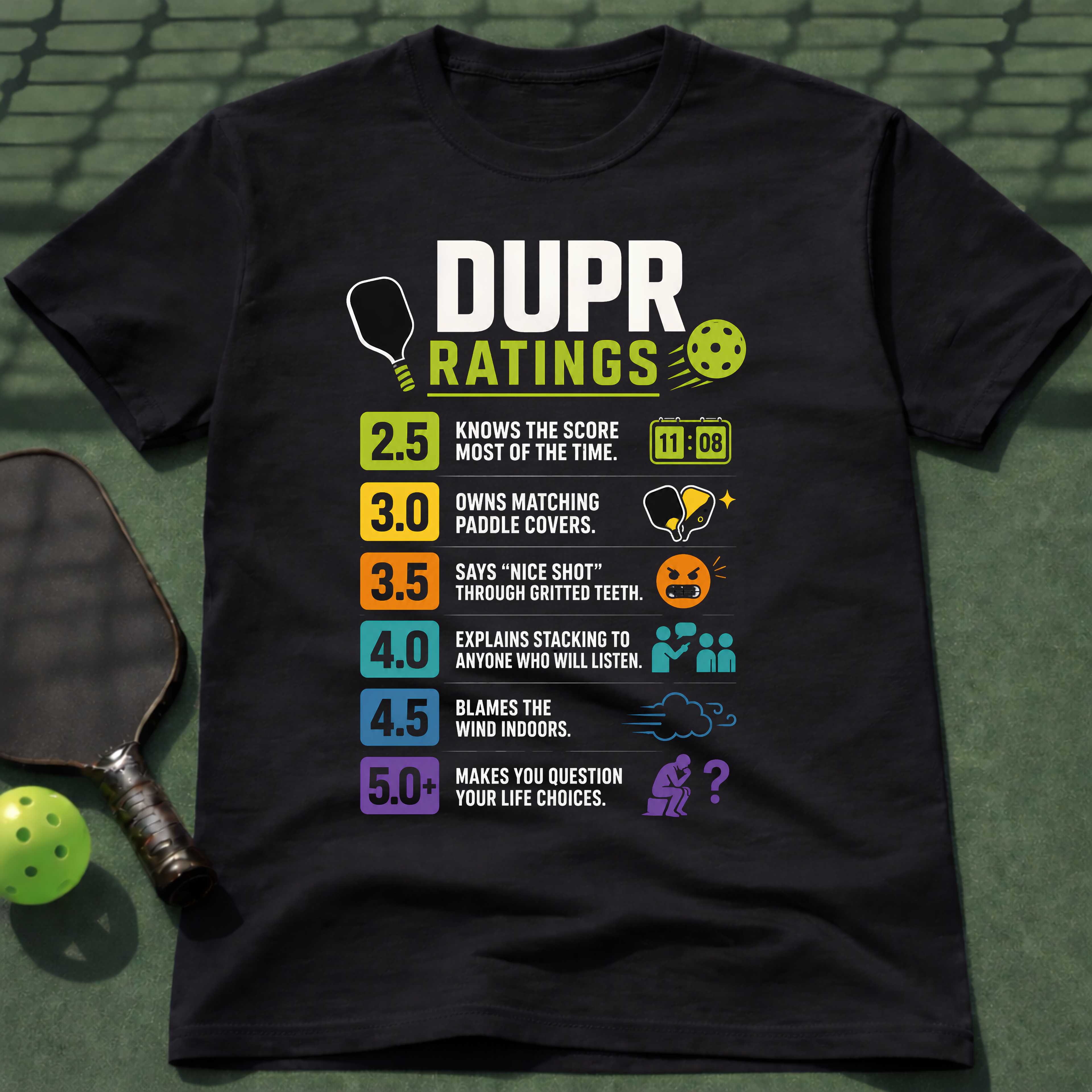 DUPR Ratings T-Shirt