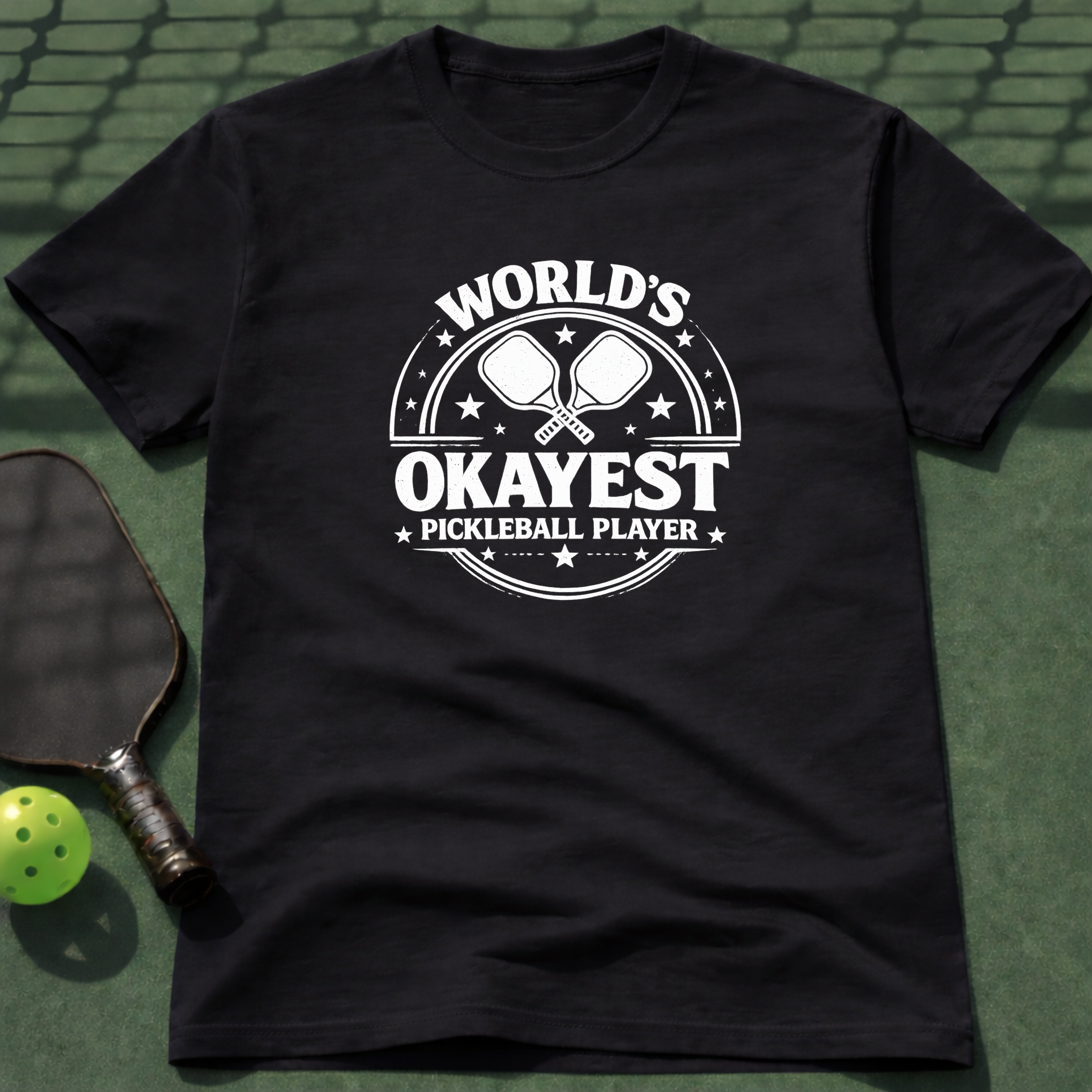 World's Okayest Pickleball Player T-Shirt