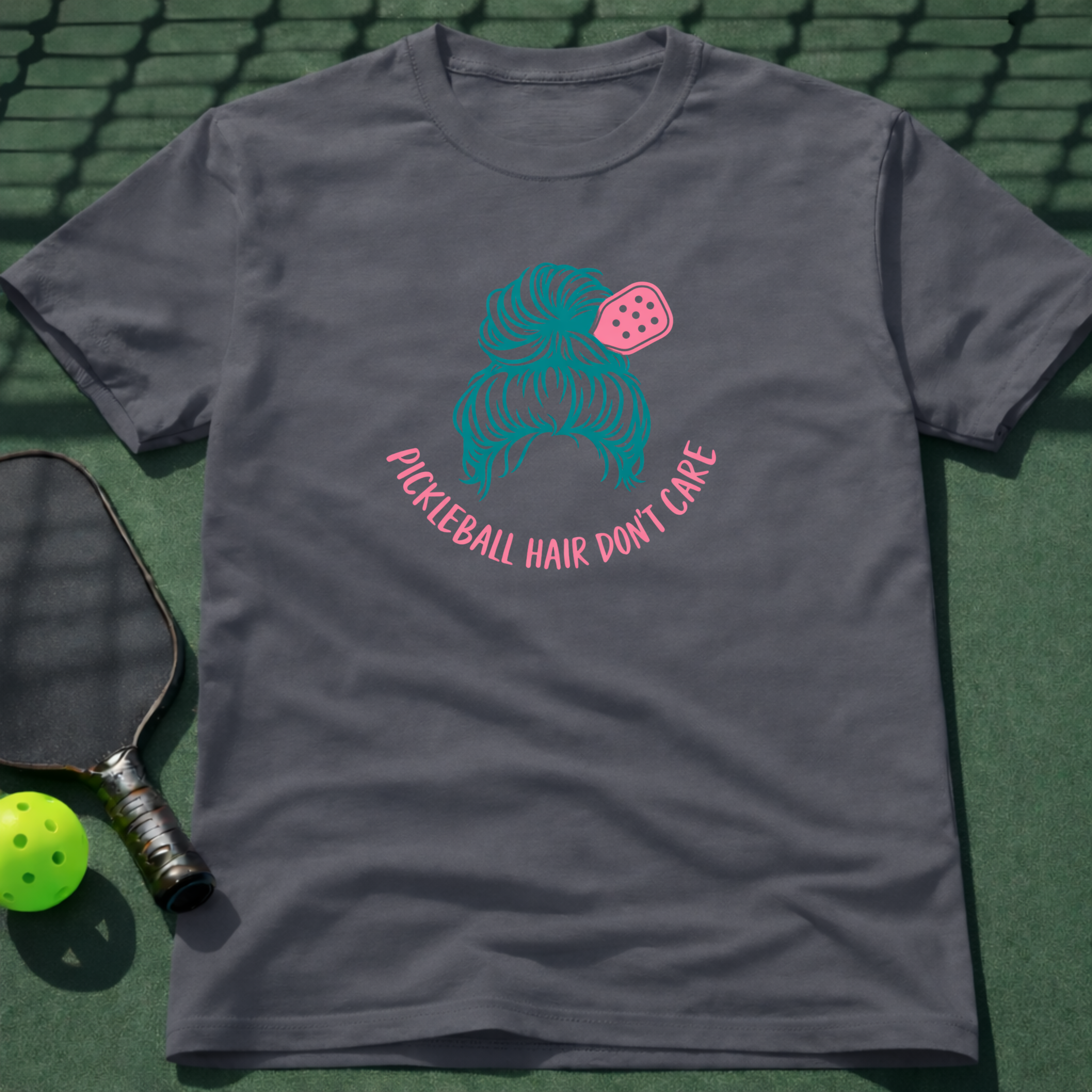 Pickleball Hair Don't Care T-Shirt