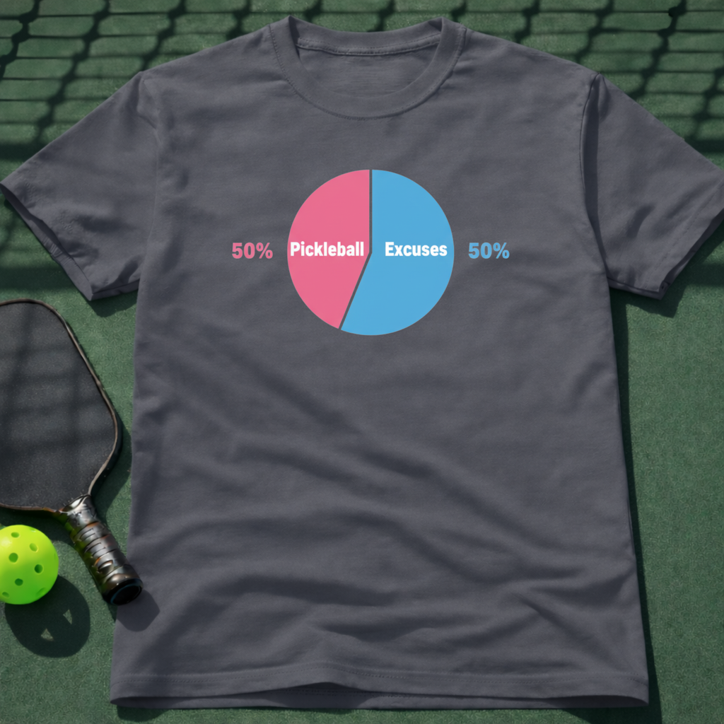 Pickleball Excuses 50:50 T-Shirt