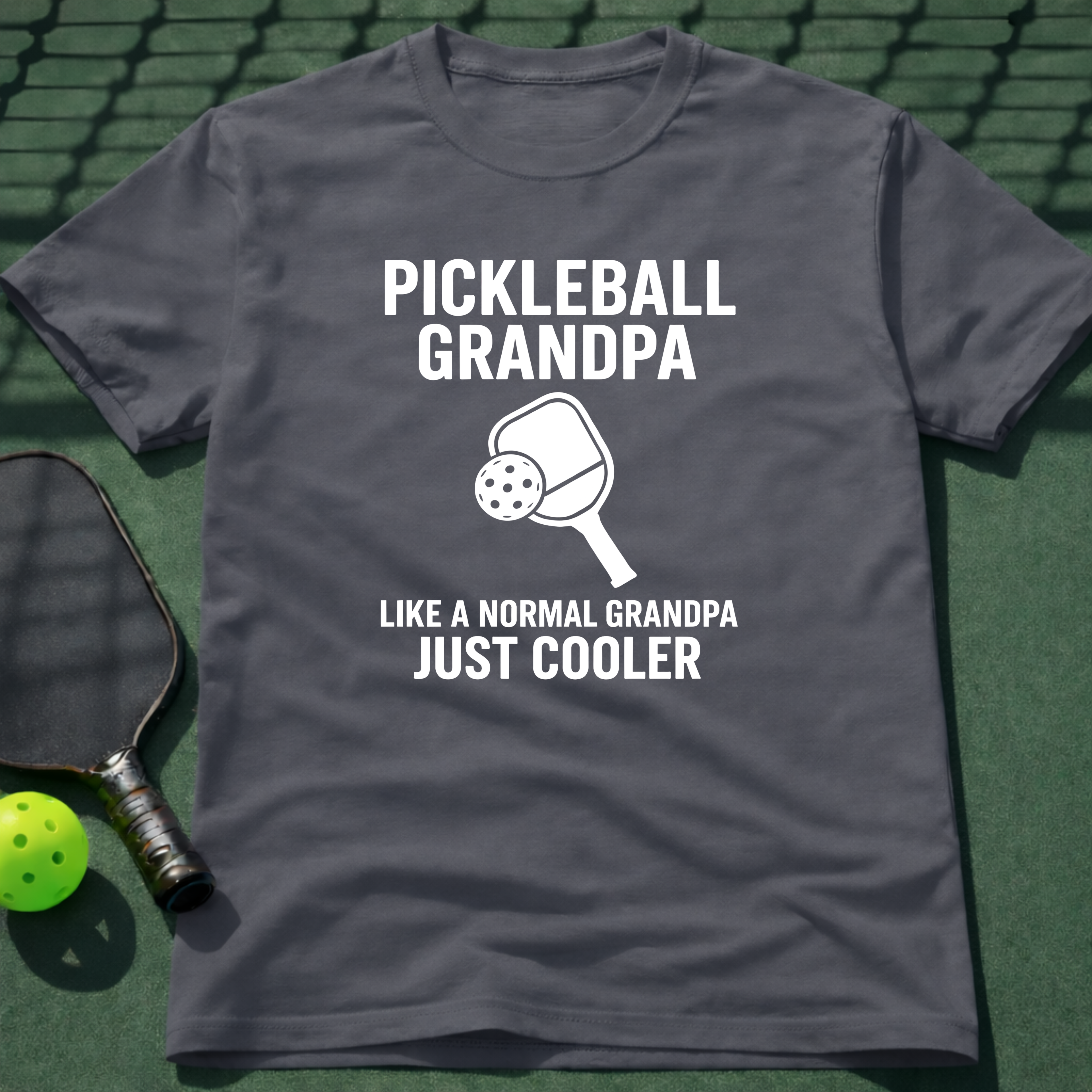 Pickleball Grandpa Just Like A Normal Grandpa But Cooler T-Shirt