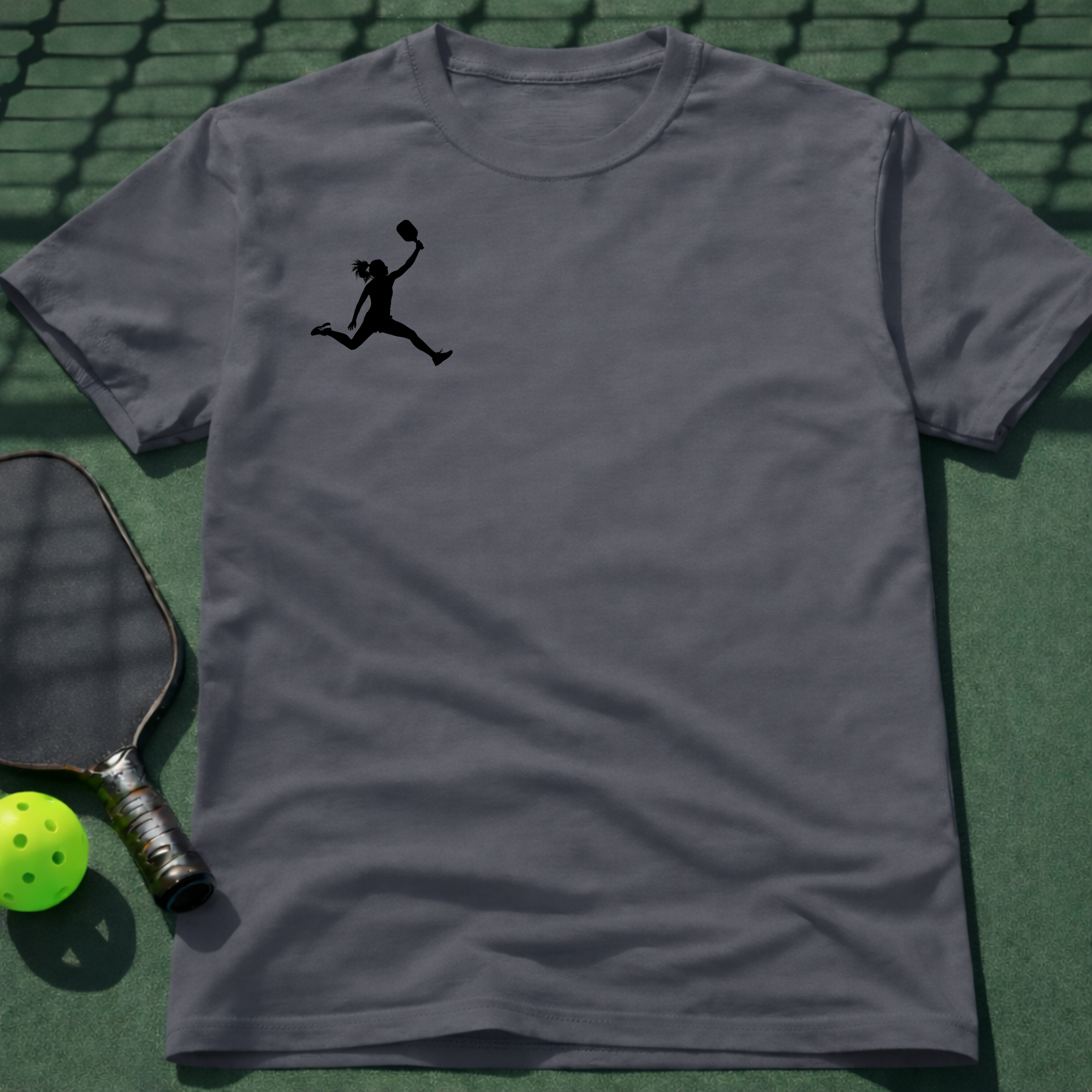 Pickleball Flight Woman T-Shirt (Chest Print)