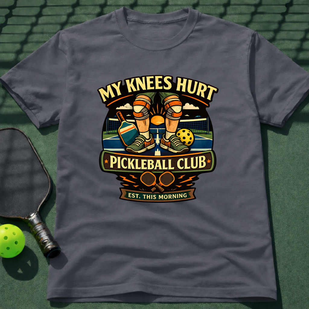 My Knees Hurt Pickleball Club T-Shirt
