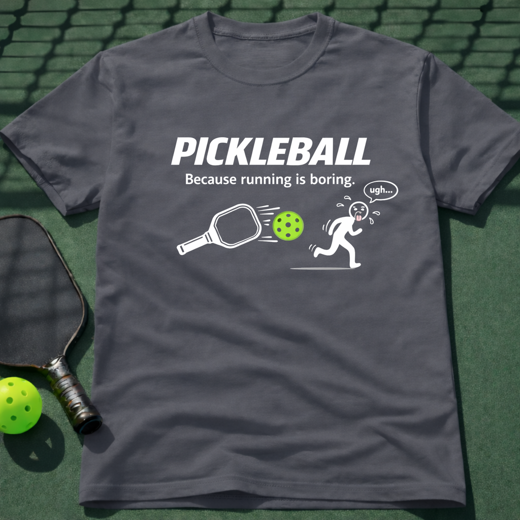 Pickleball Because Running Is Boring. T-Shirt