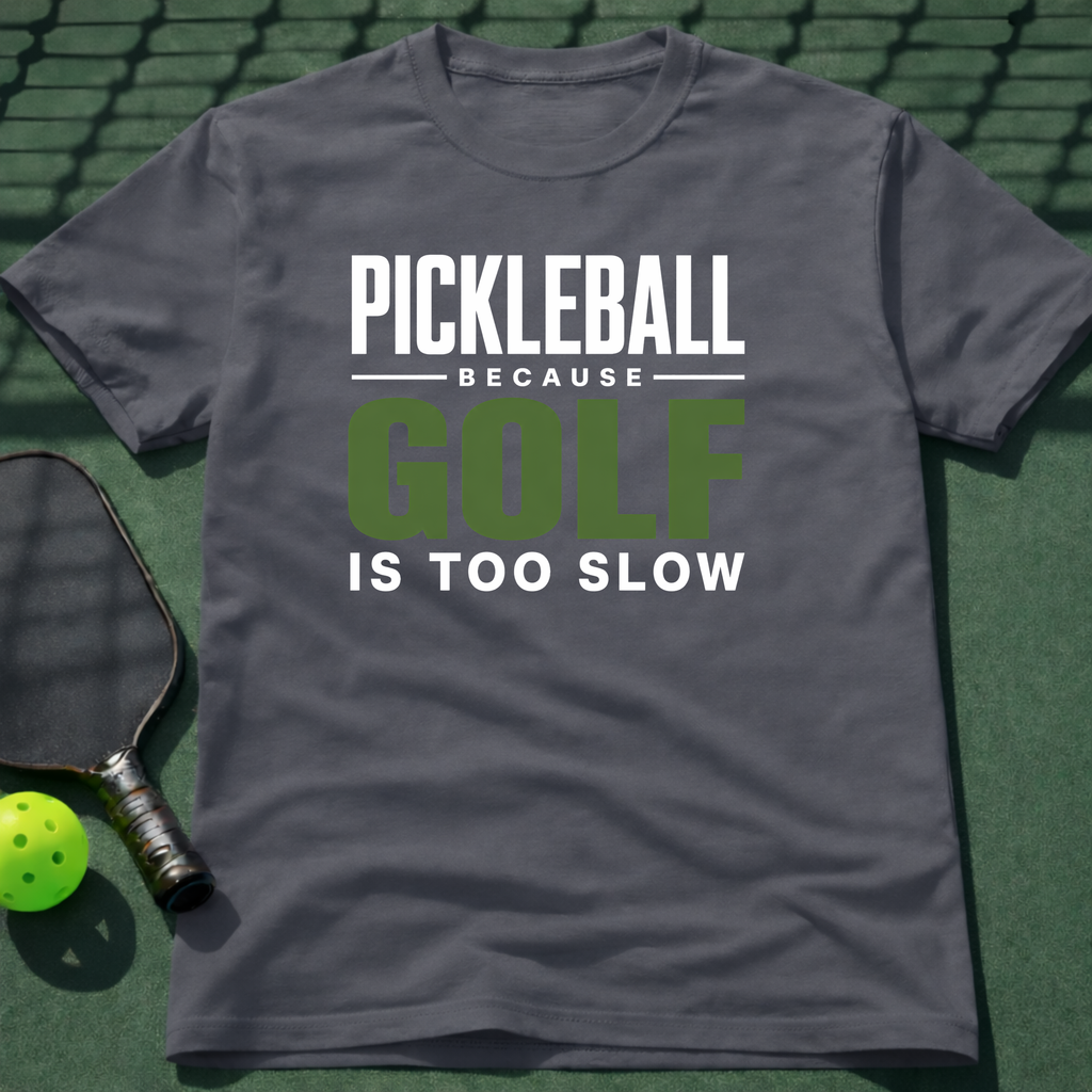 Pickleball Because Golf Is Too Slow T-Shirt