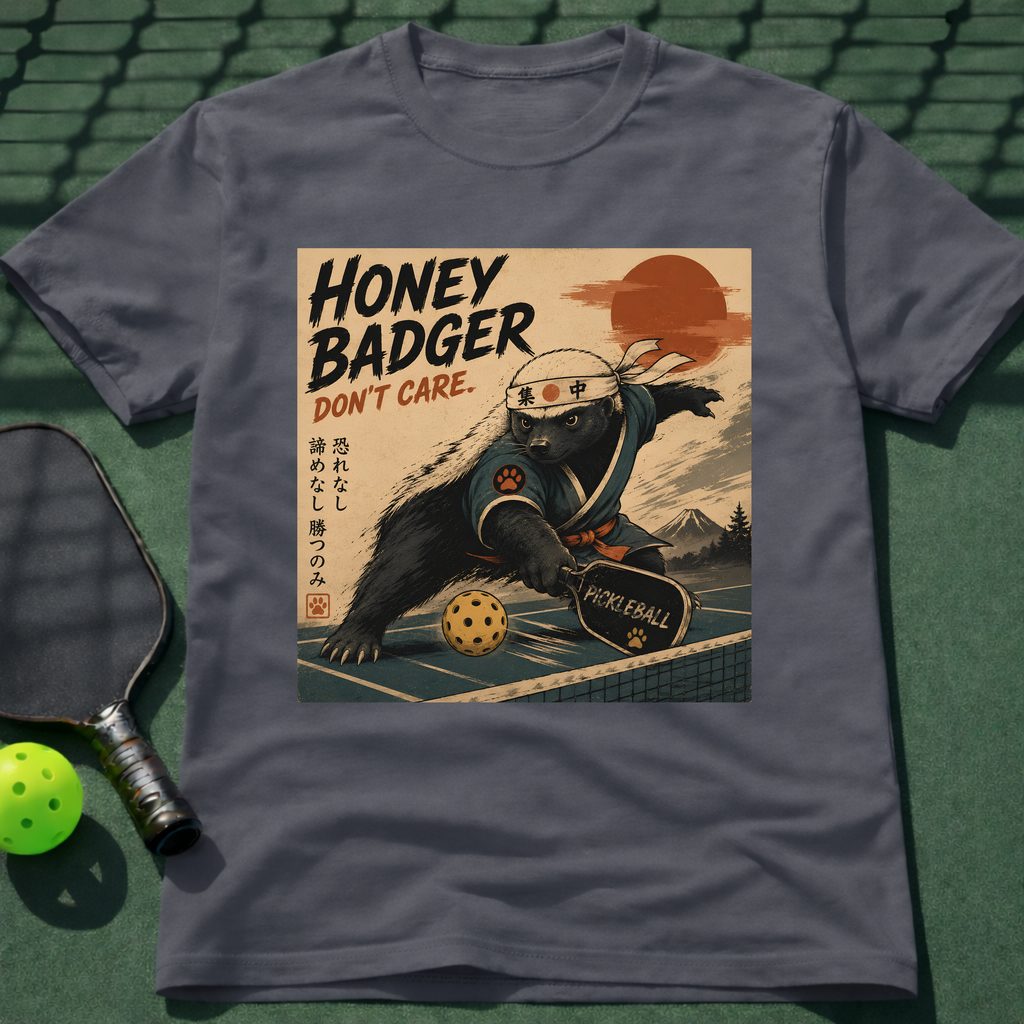Vintage Japanese Honey Badger Pickleball T-Shirt