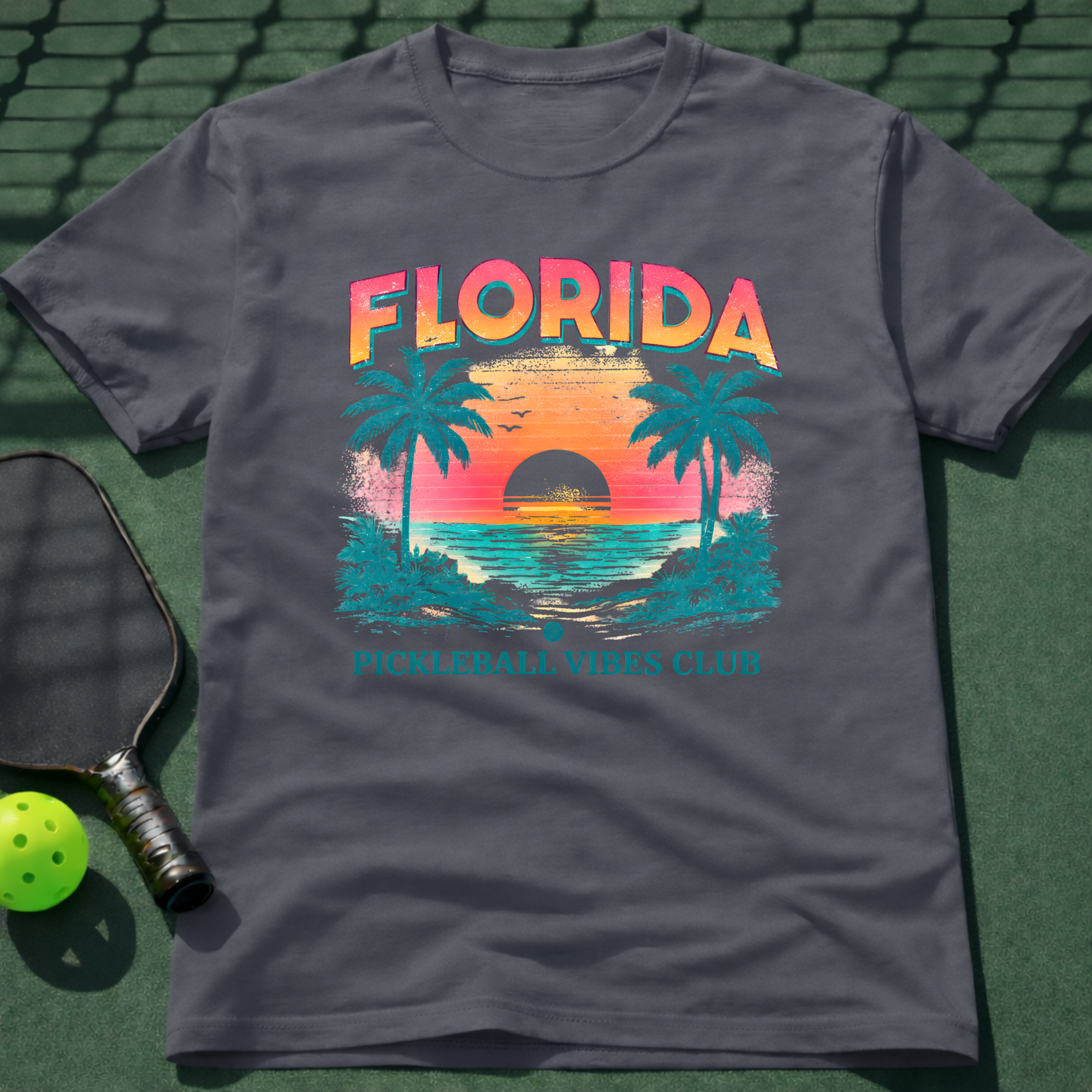 Florida Pickleball Vibes Club T-Shirt