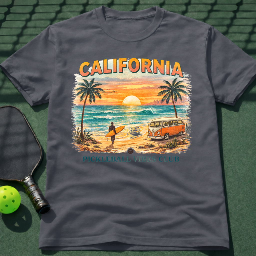 California Pickleball Vibes Club T-Shirt