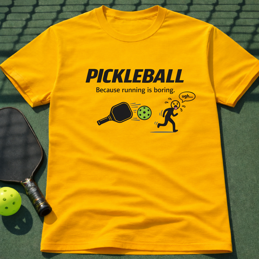Pickleball Because Running Is Boring. T-Shirt