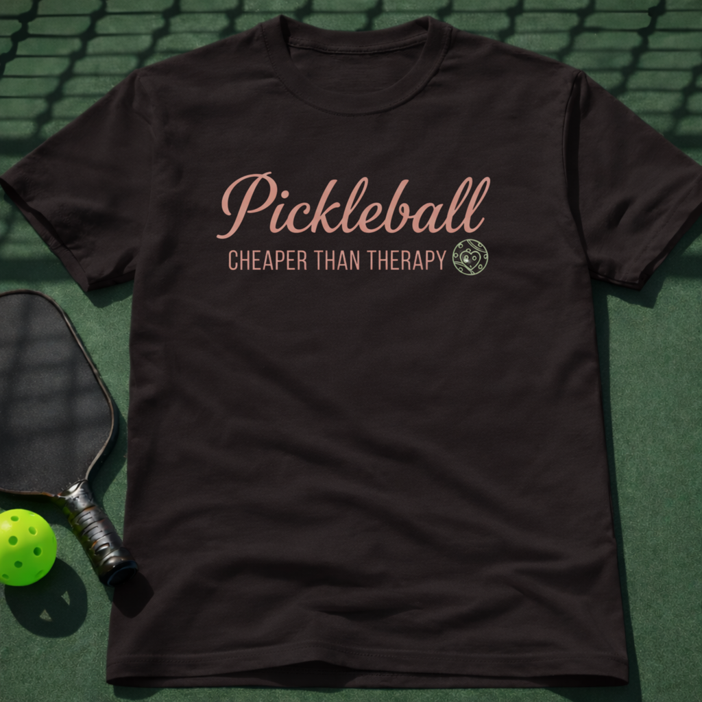 Pickleball. Cheaper Than Therapy T-Shirt