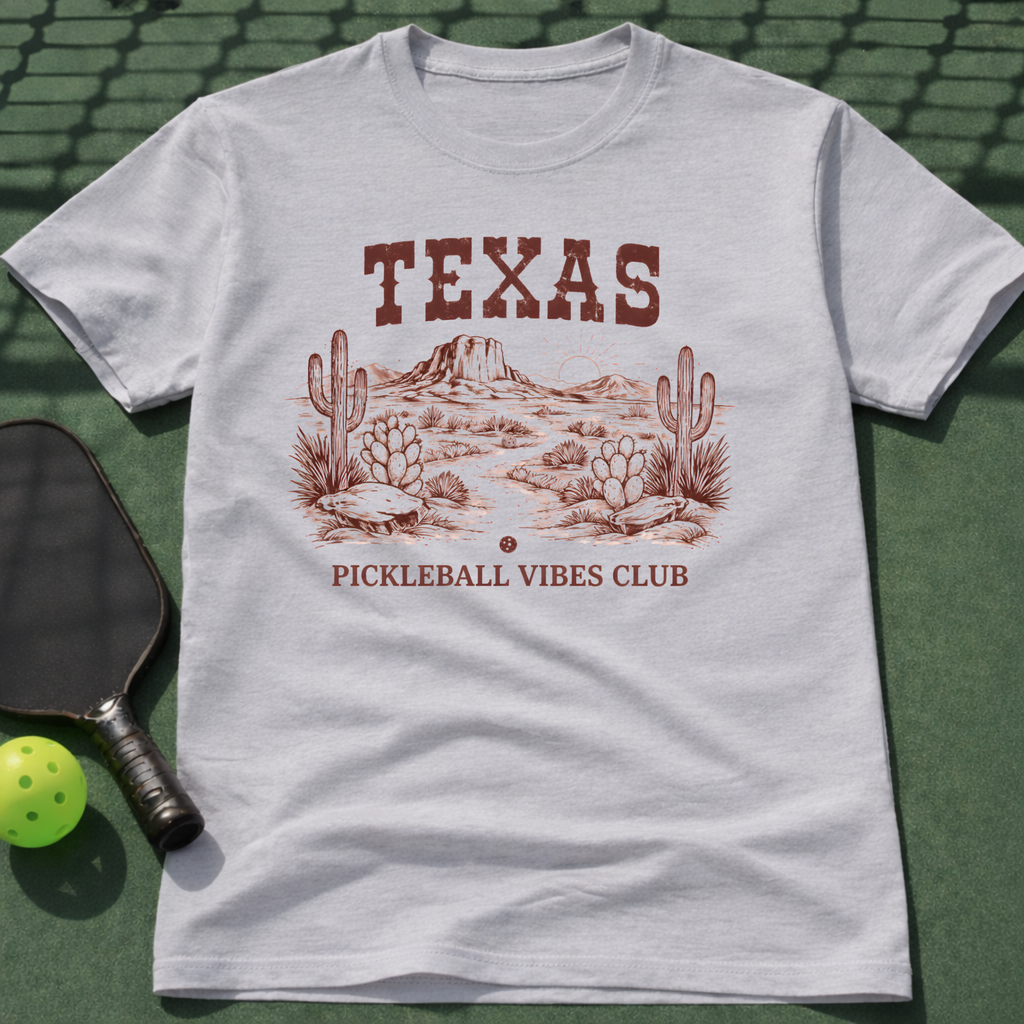 Texas Pickleball Vibes Club T-Shirt