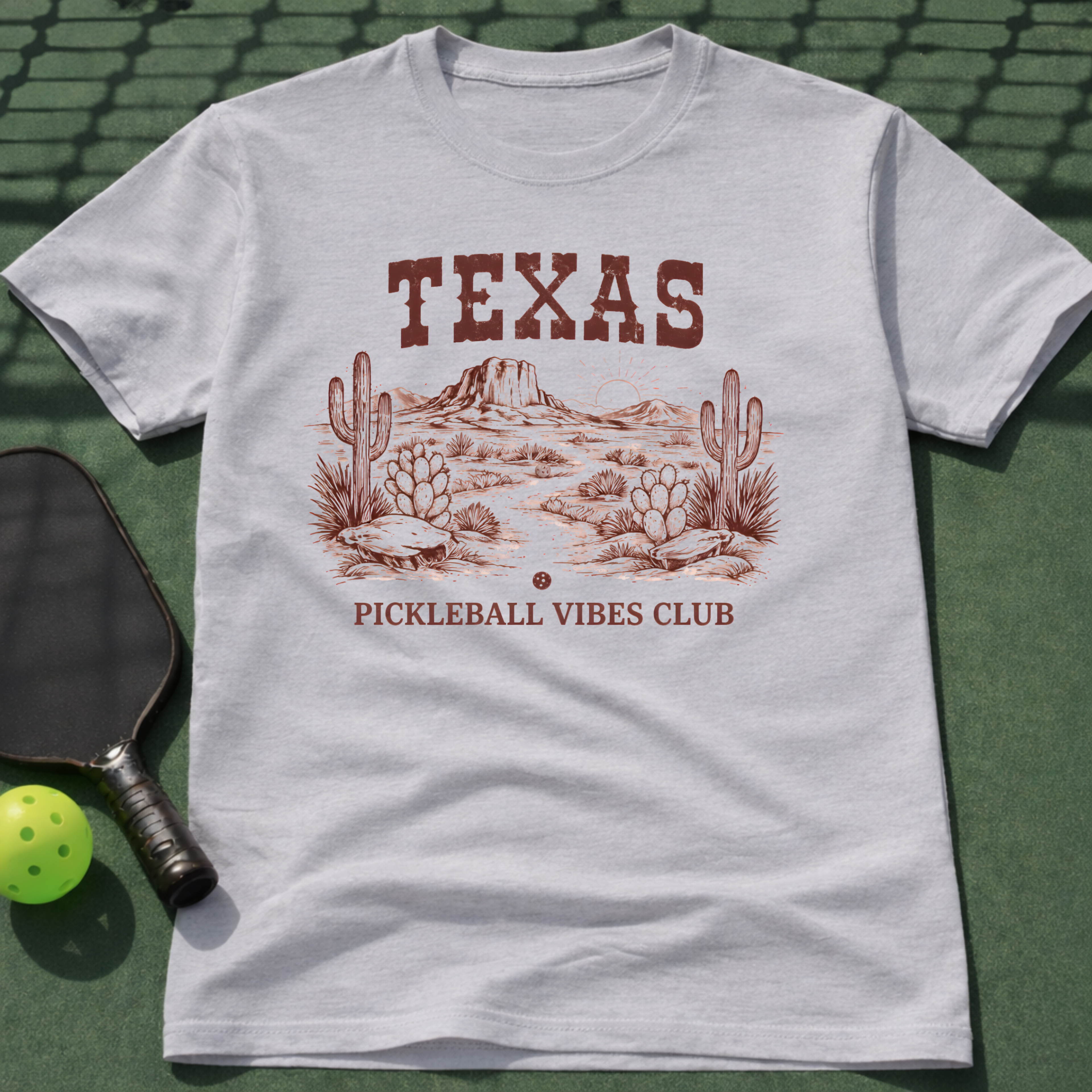 Texas Pickleball Vibes Club T-Shirt
