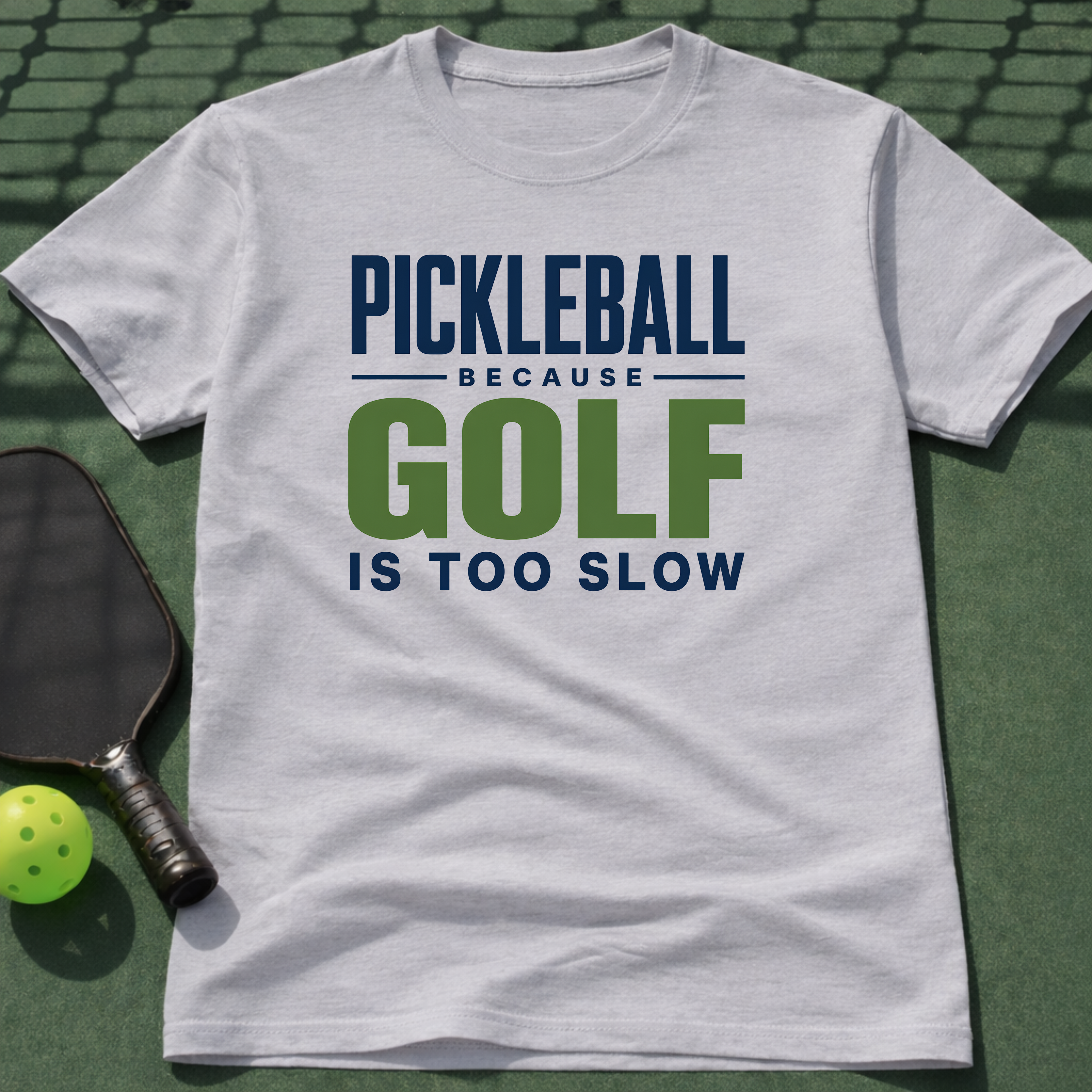 Pickleball Because Golf Is Too Slow T-Shirt