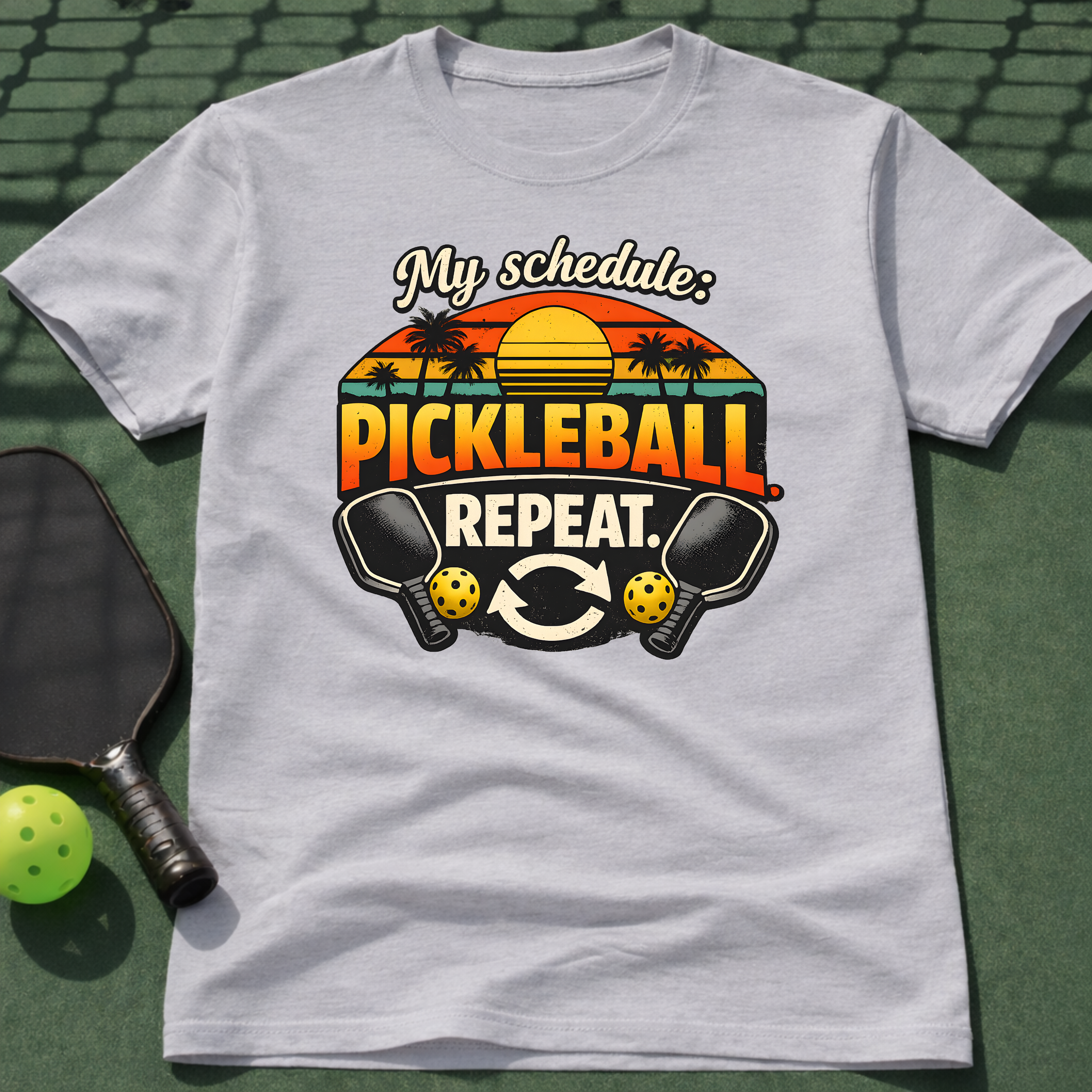 My Schedule: Pickleball.Repeat. T-Shirt