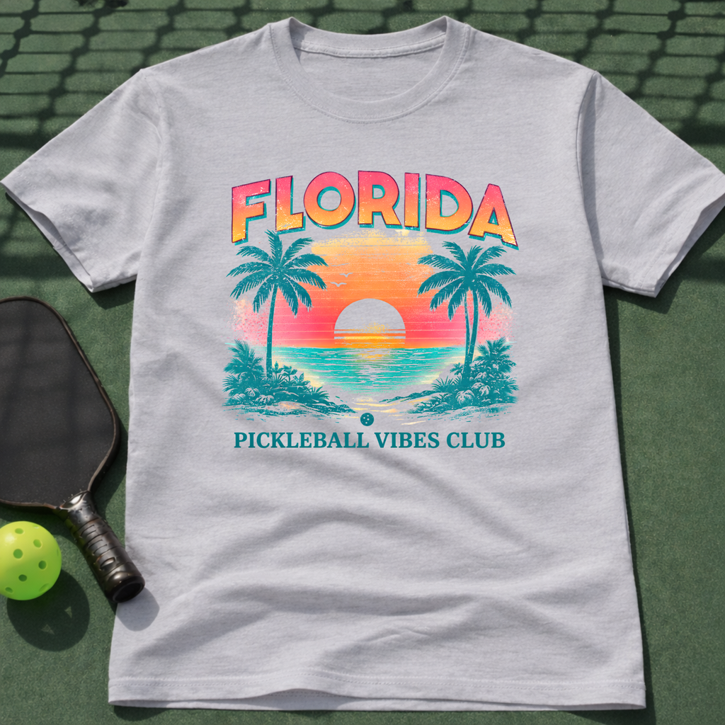 Florida Pickleball Vibes Club T-Shirt