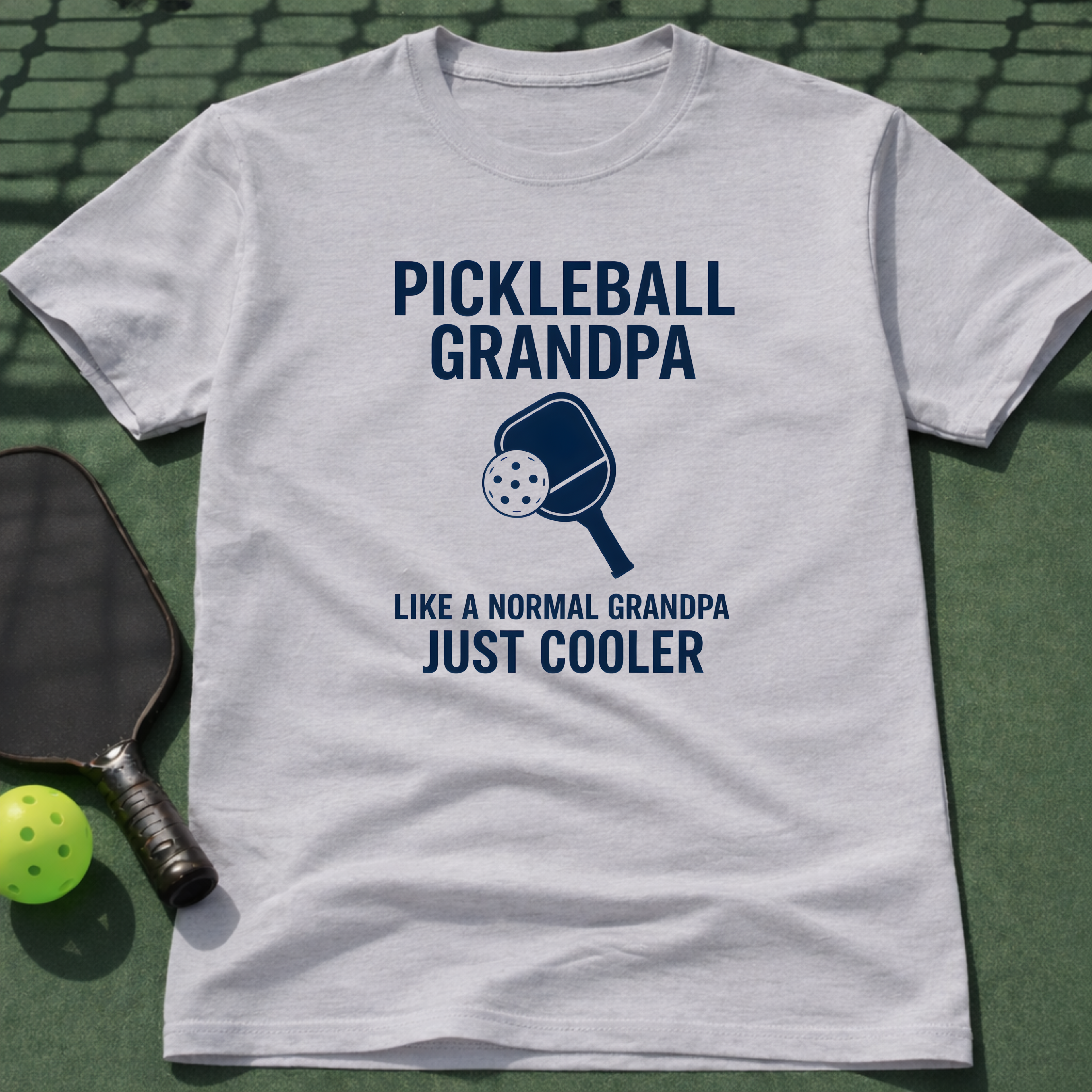Pickleball Grandpa Just Like A Normal Grandpa But Cooler T-Shirt