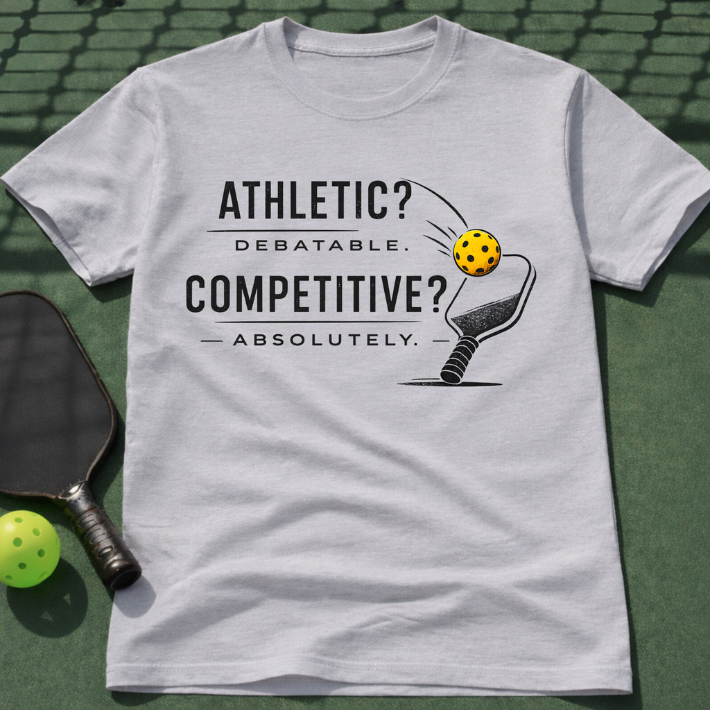 Athletic? Debatable. Competitive? Absolutely. T-Shirt