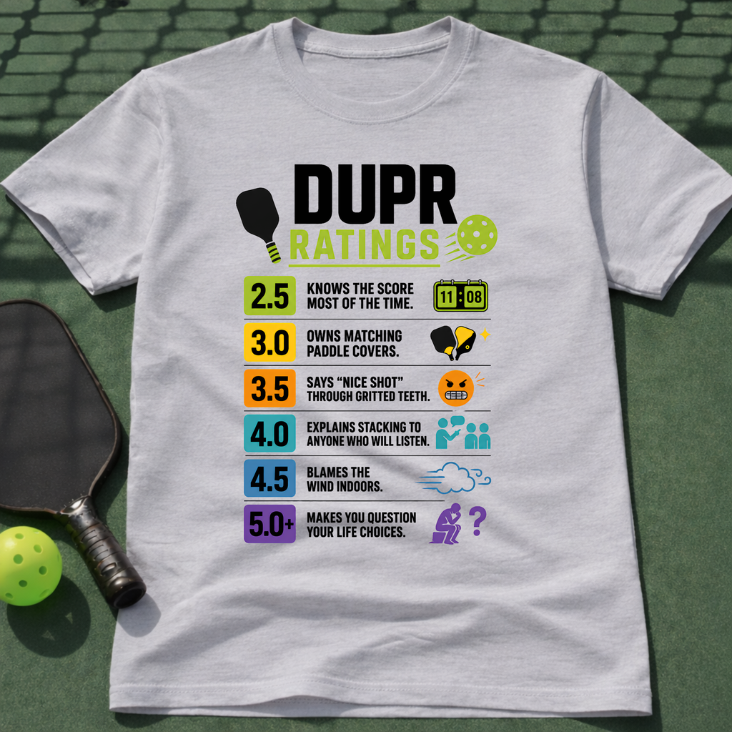 DUPR Ratings T-Shirt