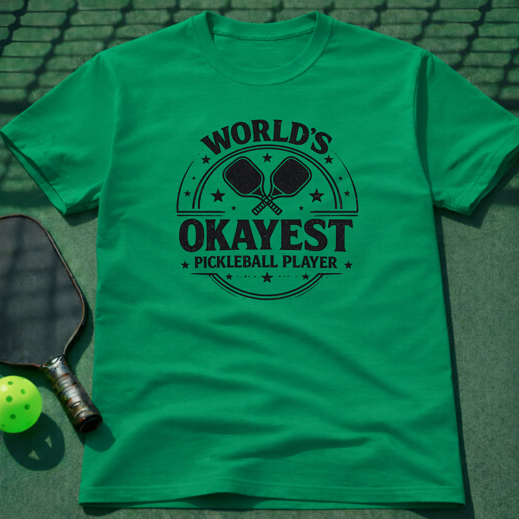World's Okayest Pickleball Player T-Shirt