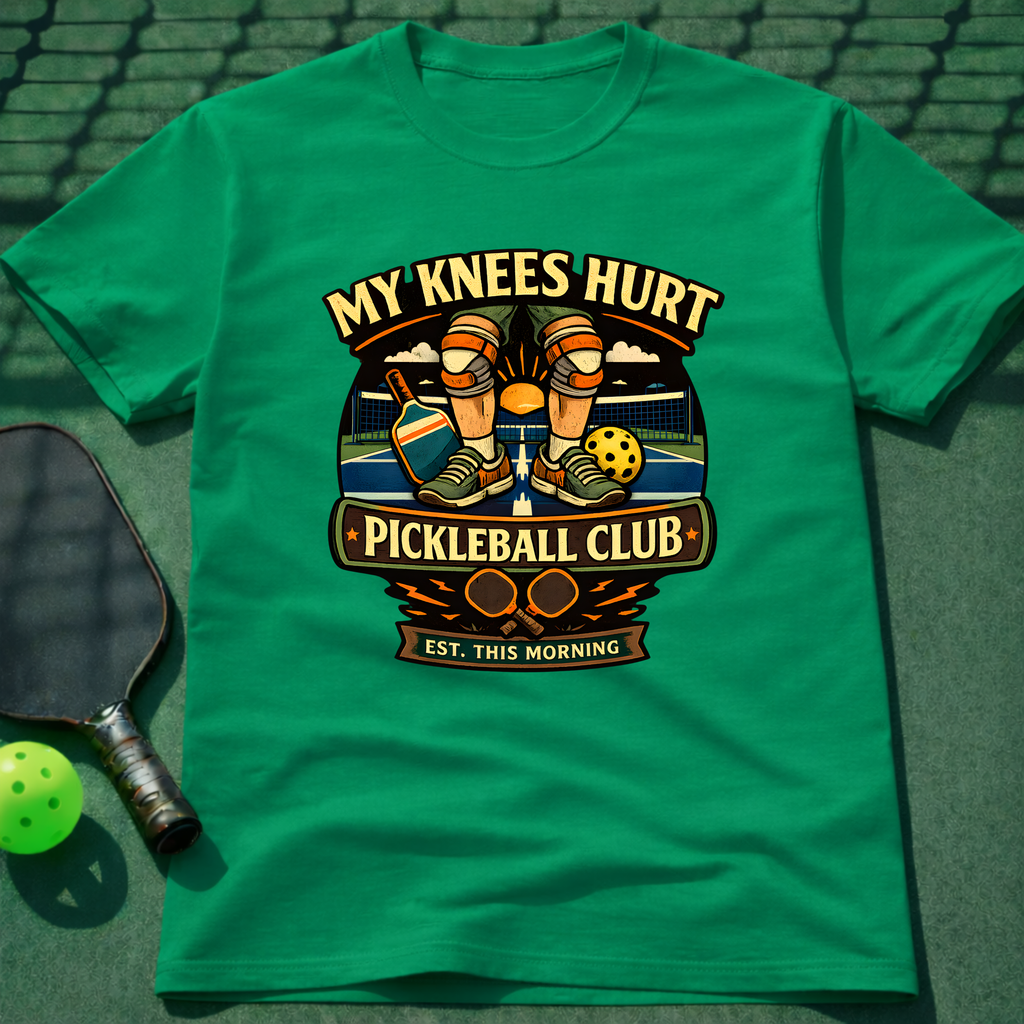 My Knees Hurt Pickleball Club T-Shirt