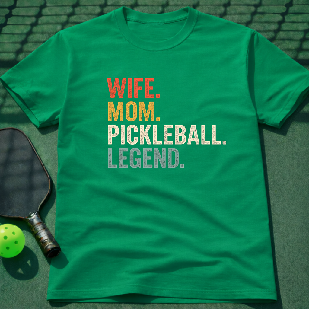 Wife. Mom. Pickleball. Legend. T-Shirt