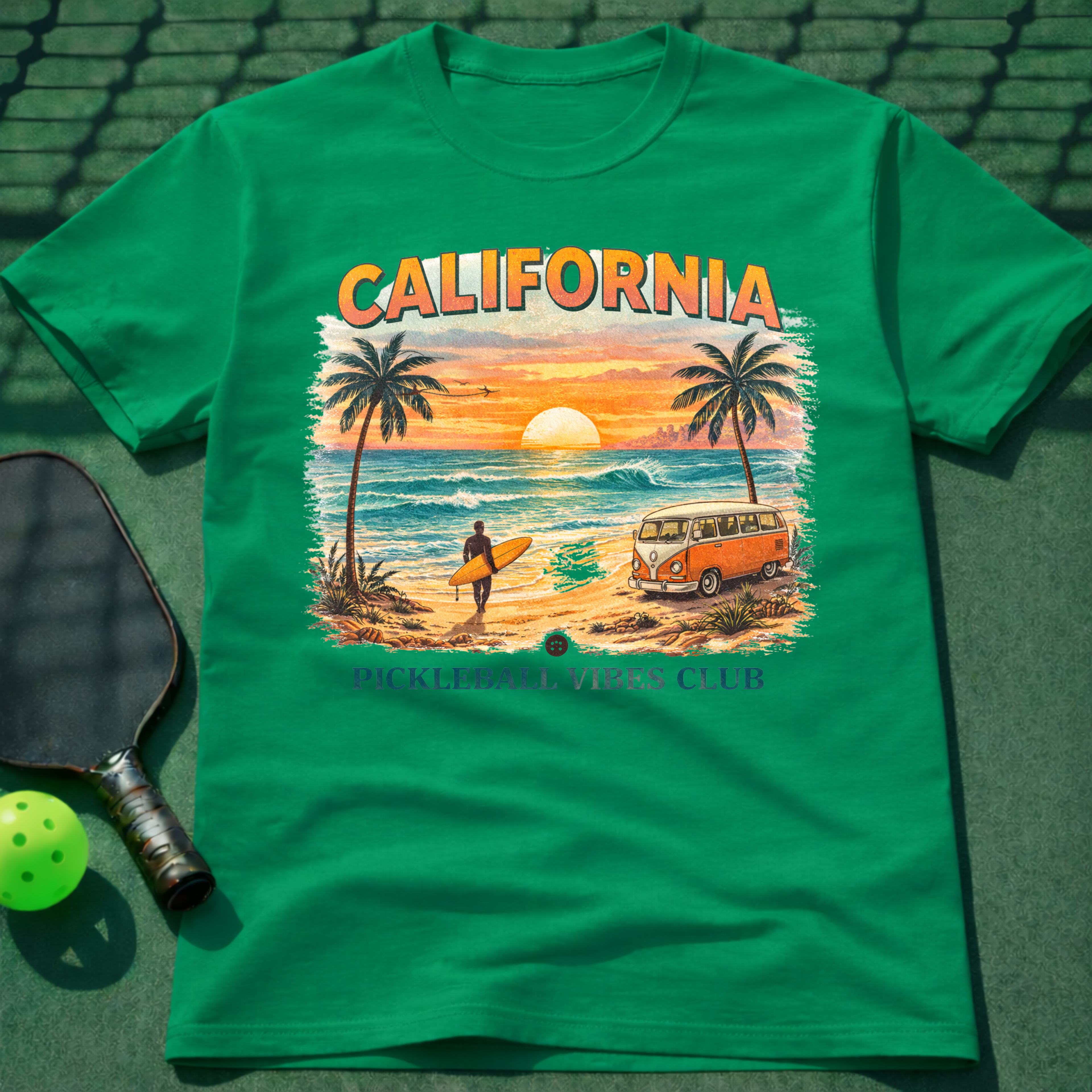 California Pickleball Vibes Club T-Shirt