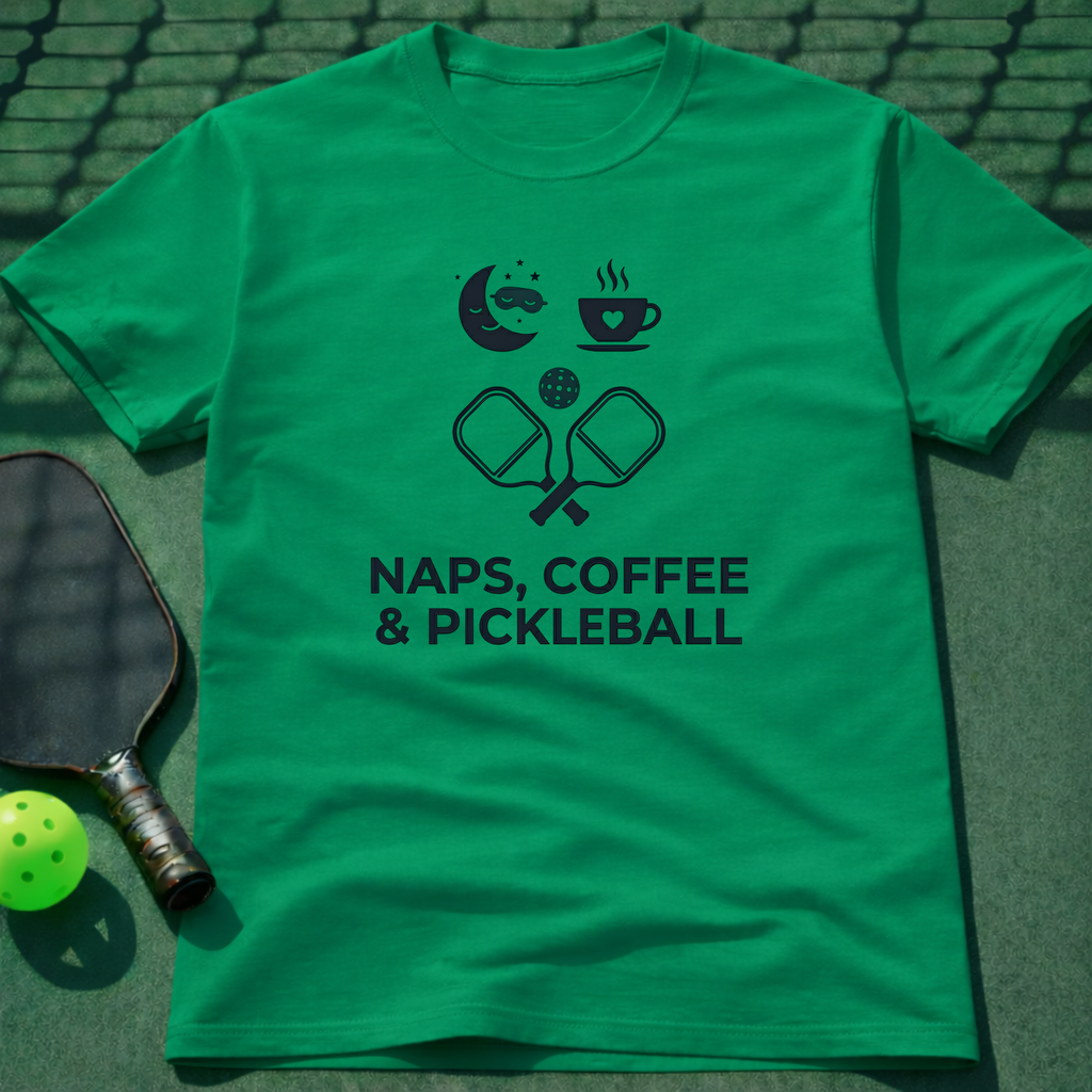 Naps, Coffee & Pickleball T-Shirt