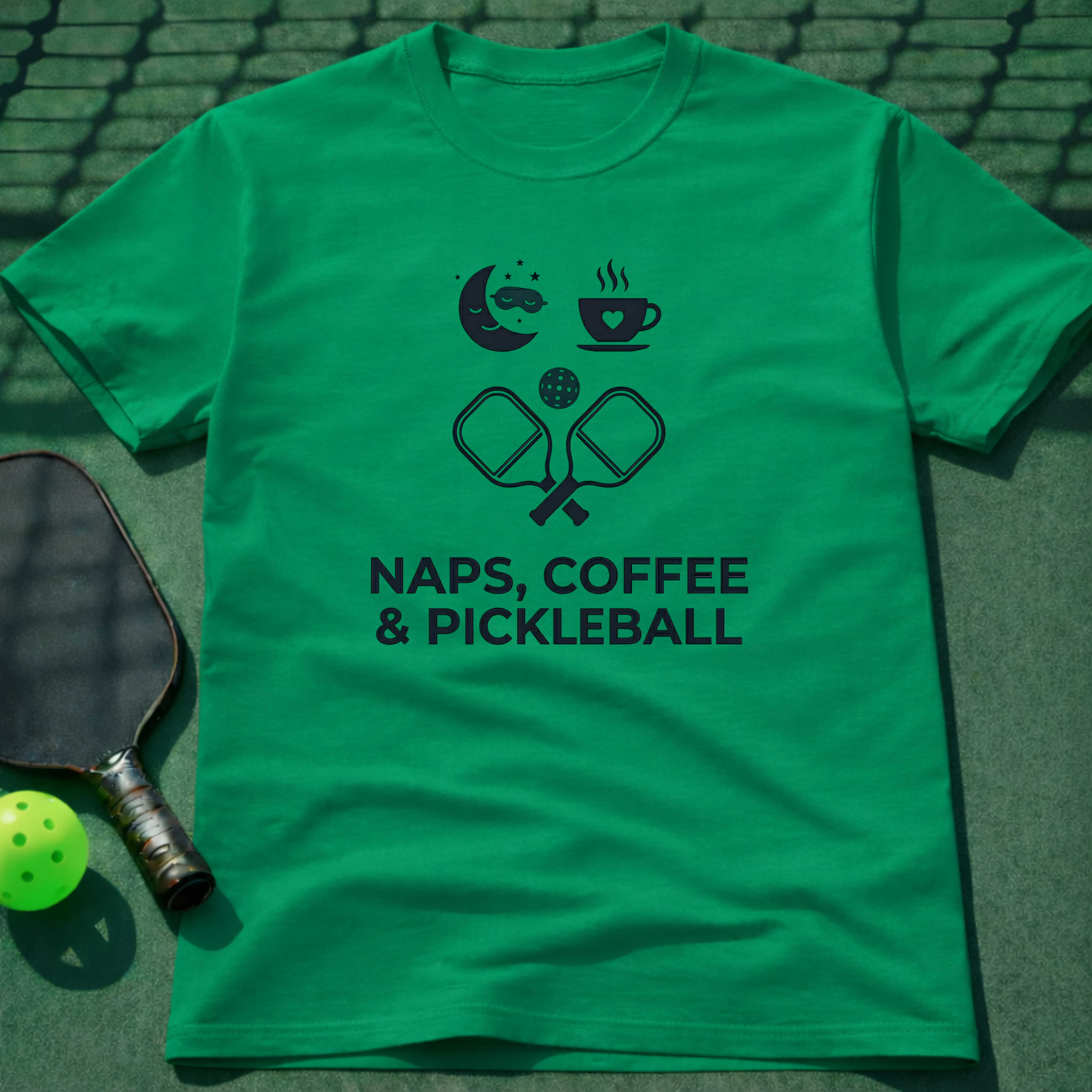 Naps, Coffee & Pickleball T-Shirt