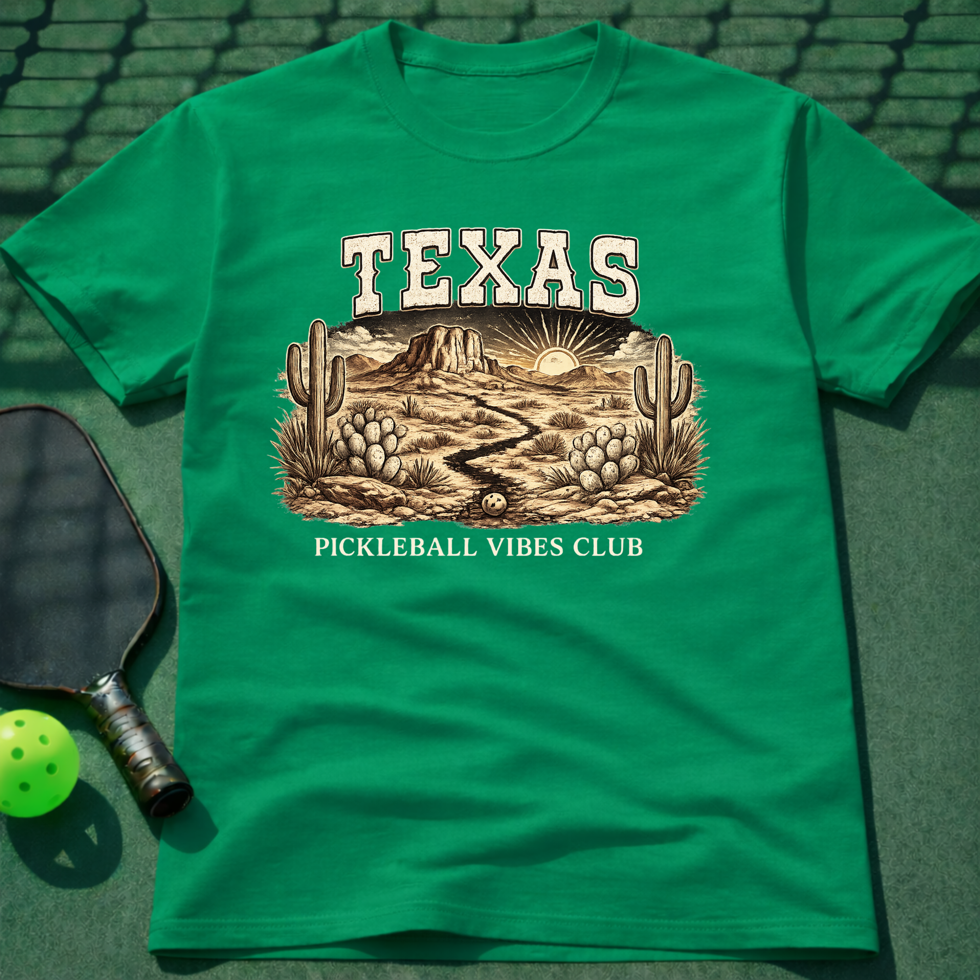 Texas Pickleball Vibes Club T-Shirt