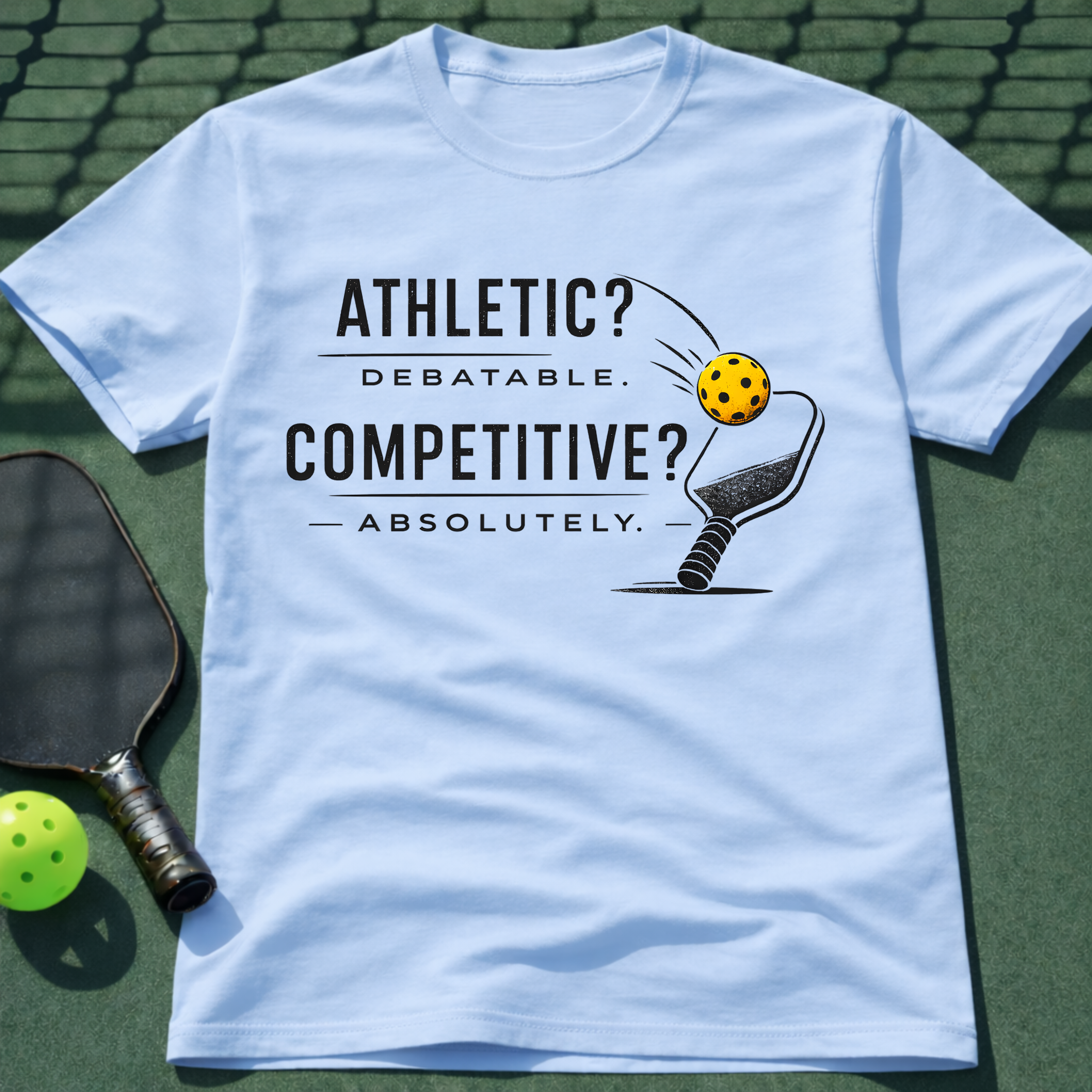 Athletic? Debatable. Competitive? Absolutely. T-Shirt
