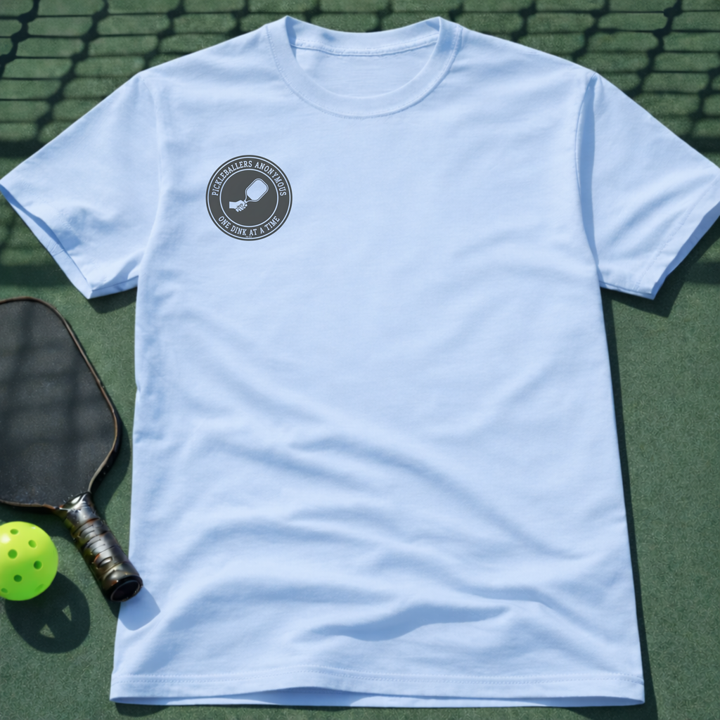 Pickleballers Anonymous T-shirt (Chest Print)