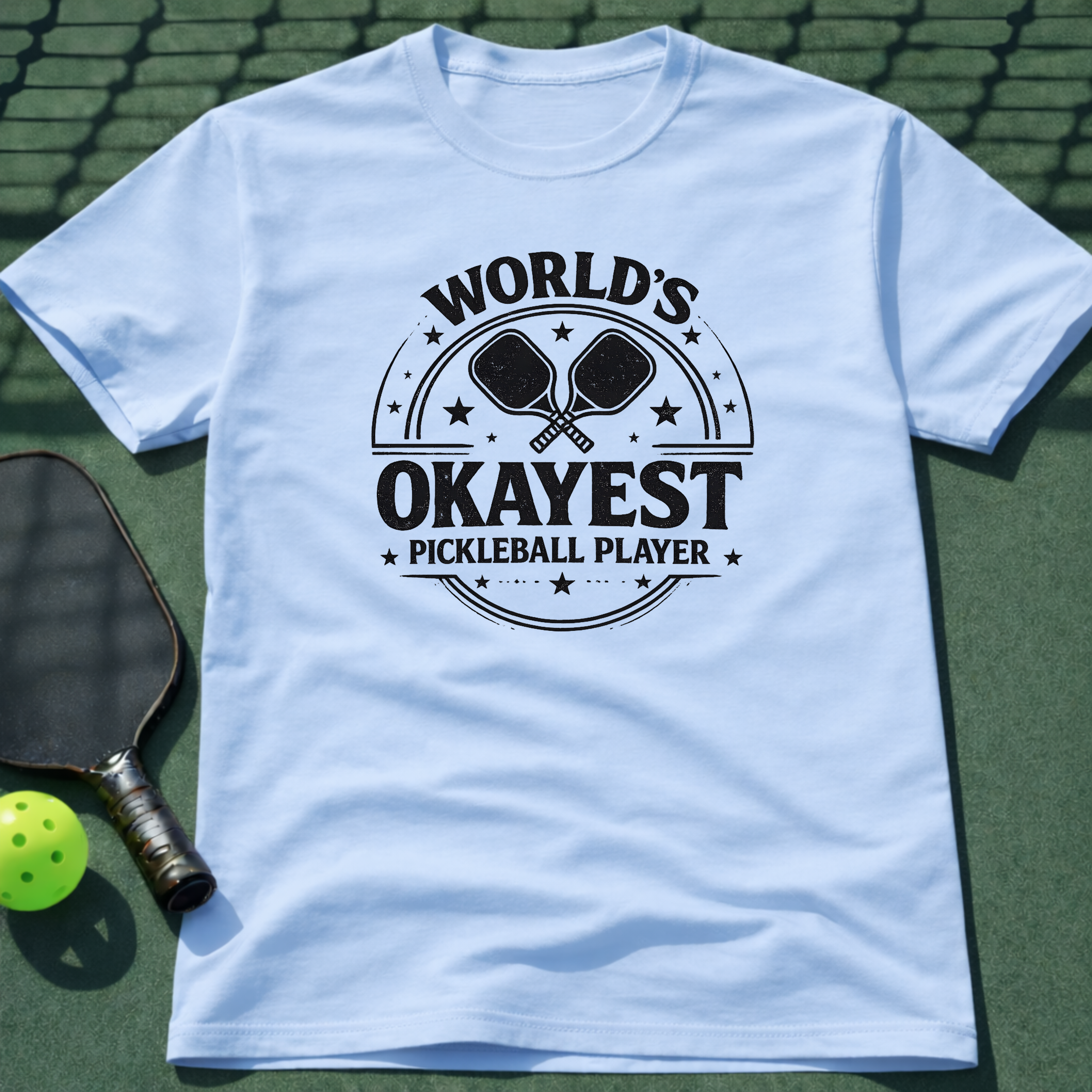 World's Okayest Pickleball Player T-Shirt