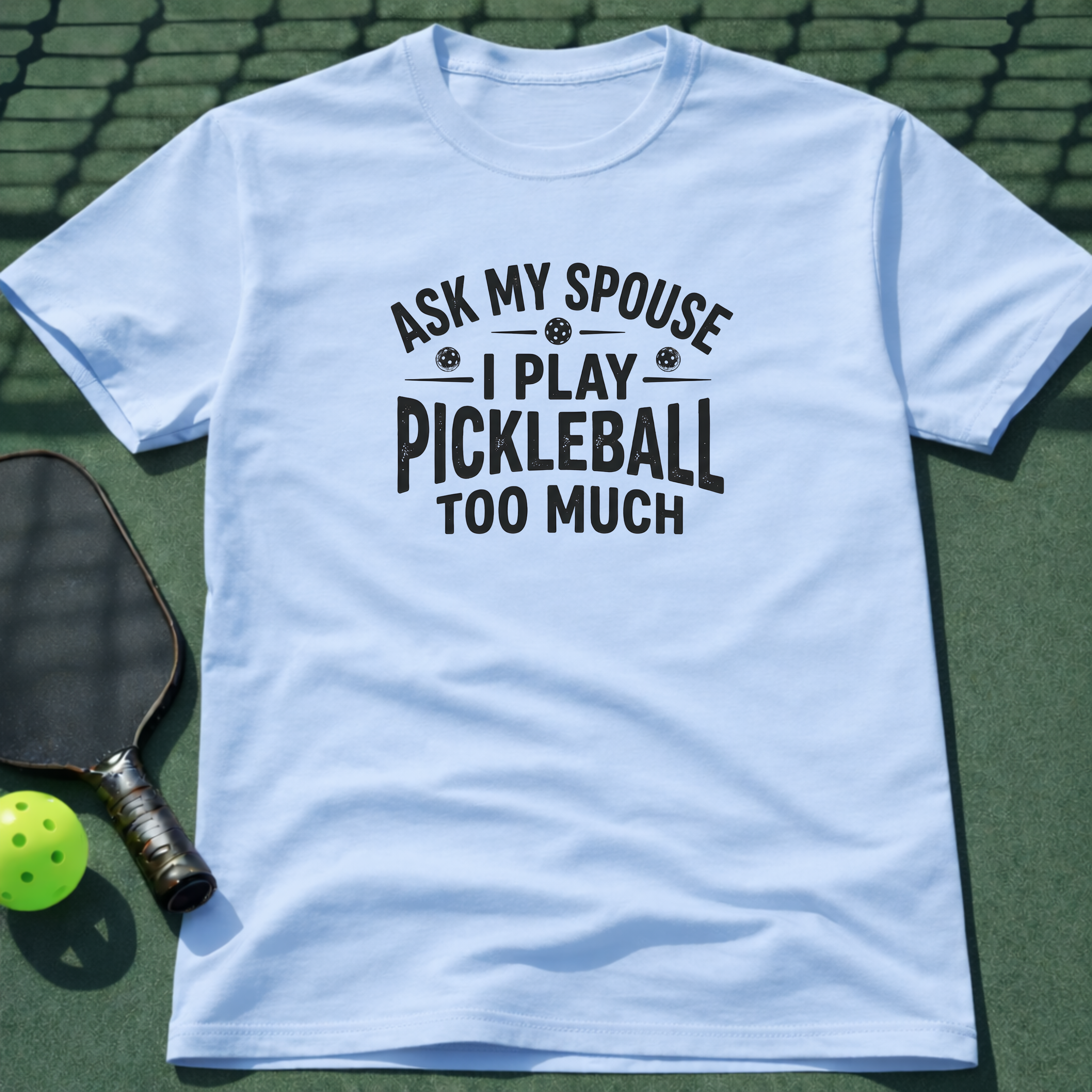 I Play Pickleball Too Much T-Shirt
