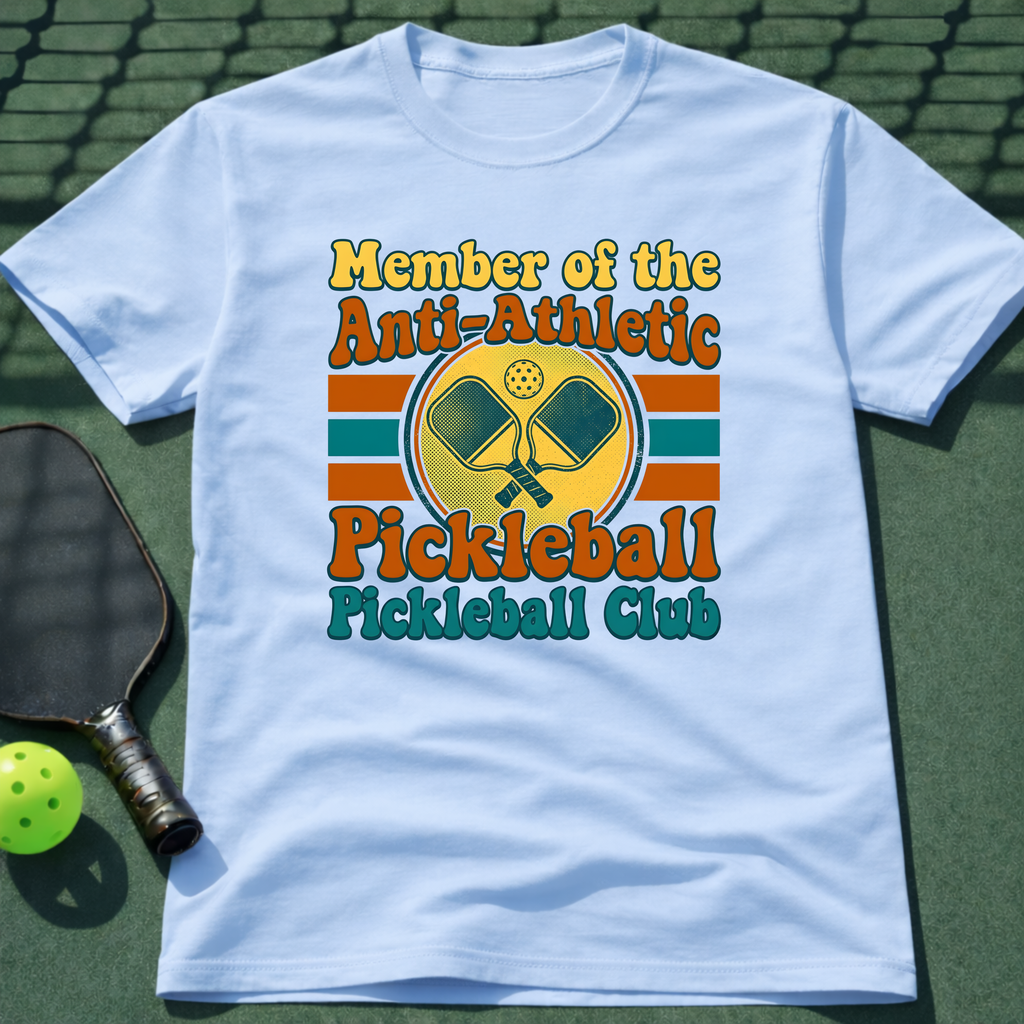 Member Of The Anti-Atheltic Pickleball Pickleball Club T-Shirt