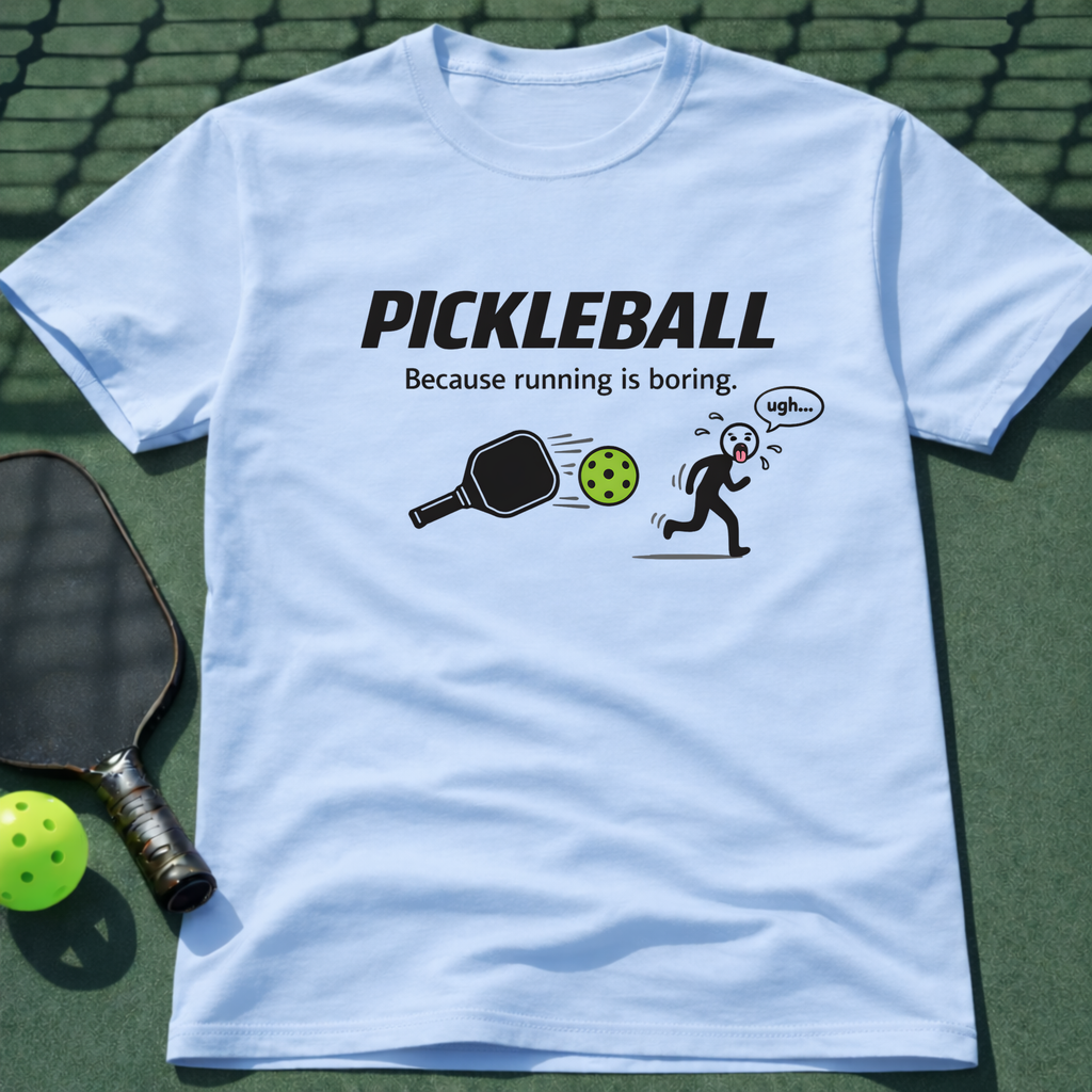 Pickleball Because Running Is Boring. T-Shirt